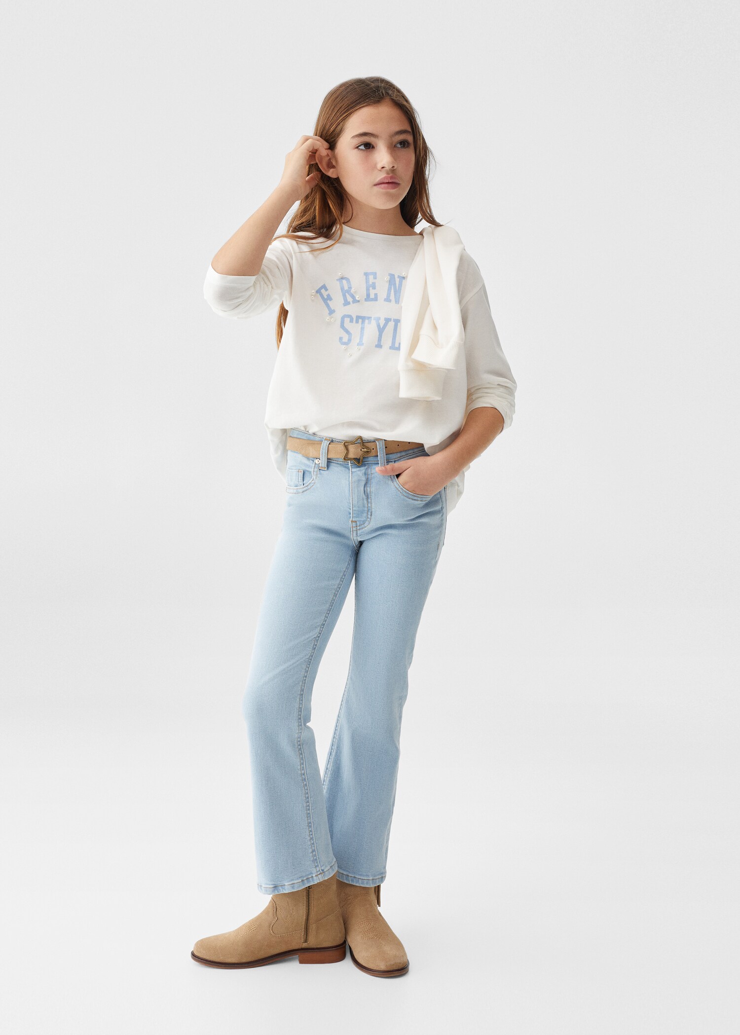 Printed cotton-blend T-shirt - General plane