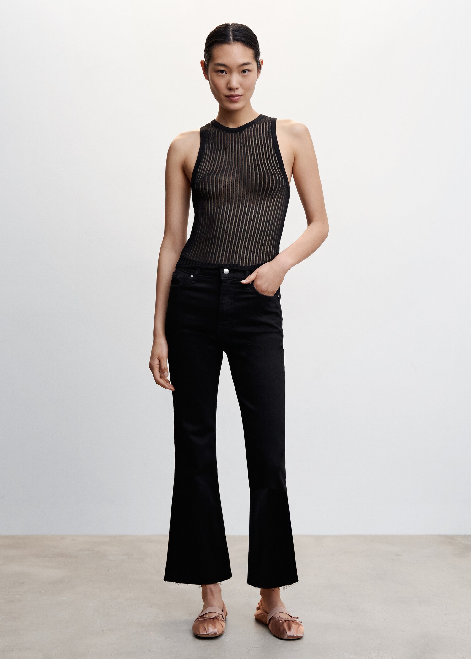 Jean flare crop - Plan général