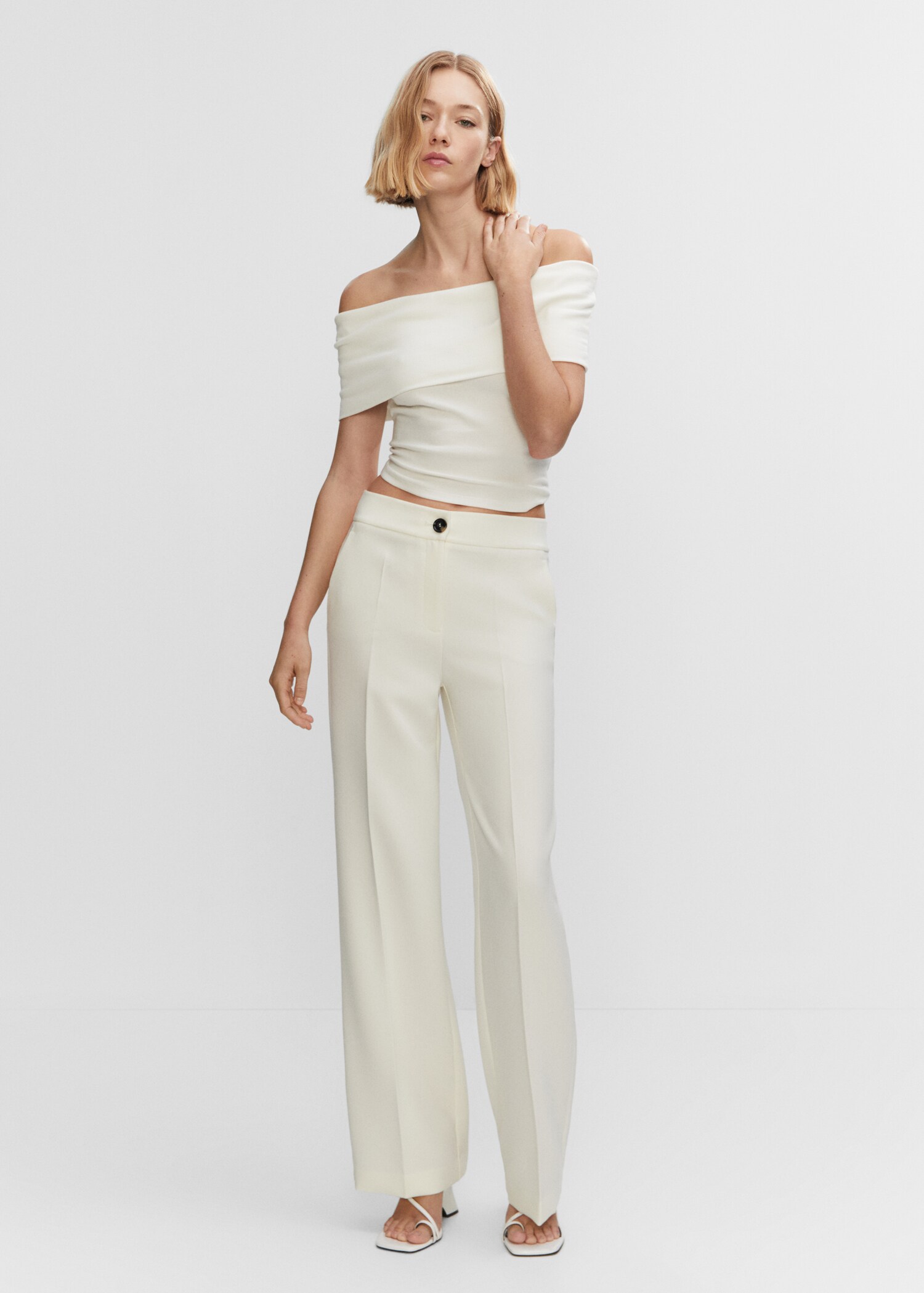 Flowy palazzo trousers - General plane