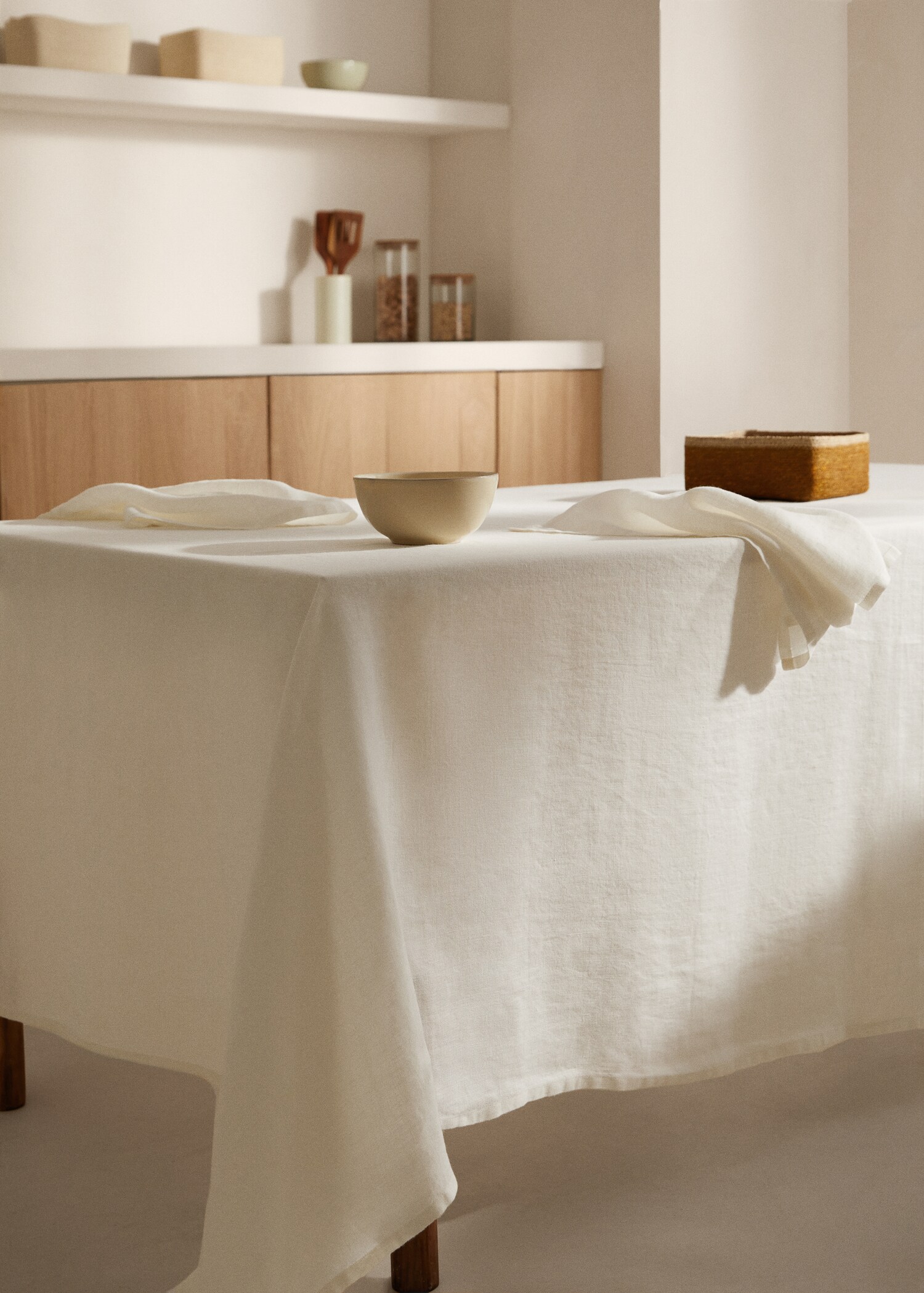 100% linen tablecloth 145x250cm - General plane
