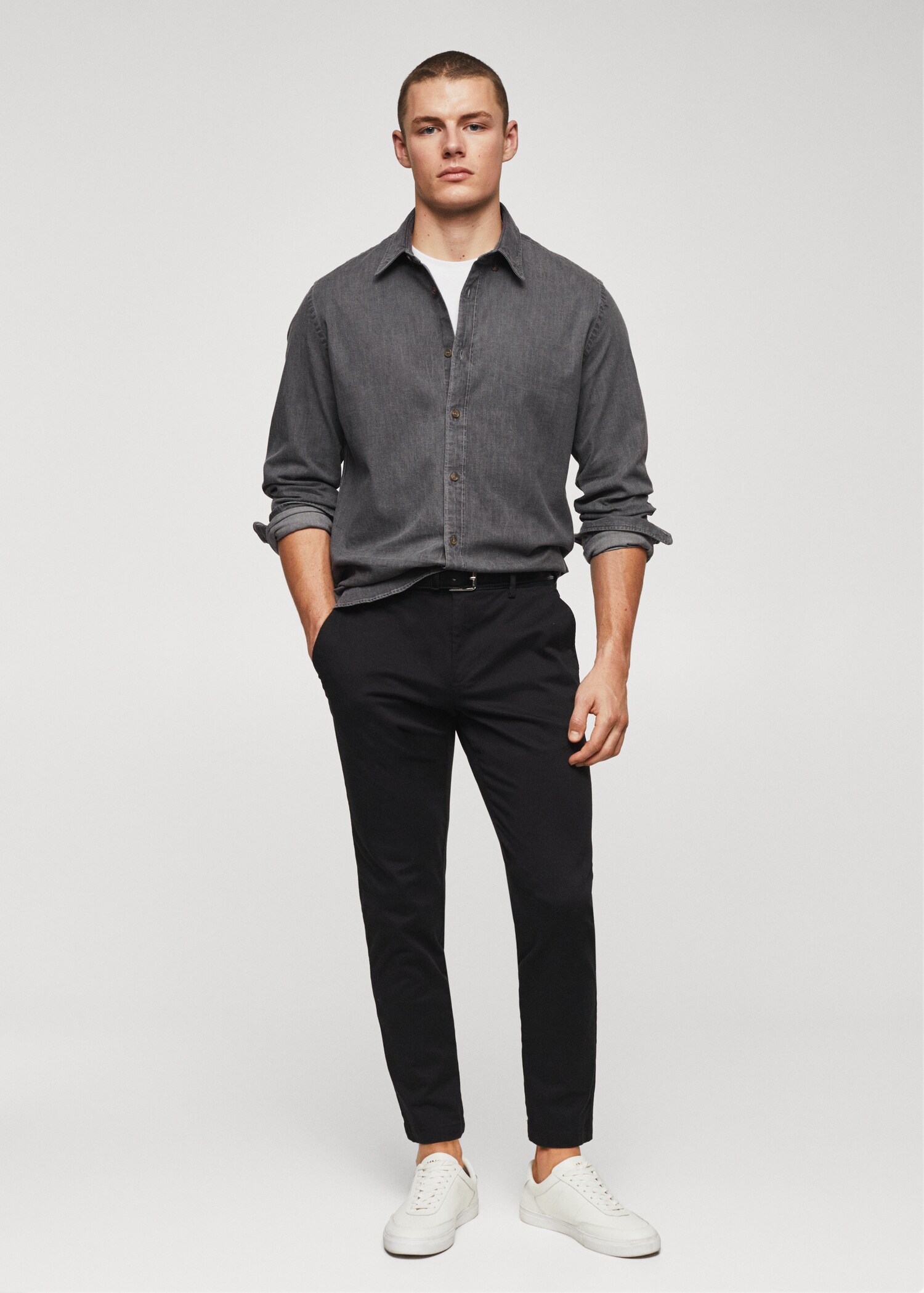 Chemise slim fit jean  - Plan général