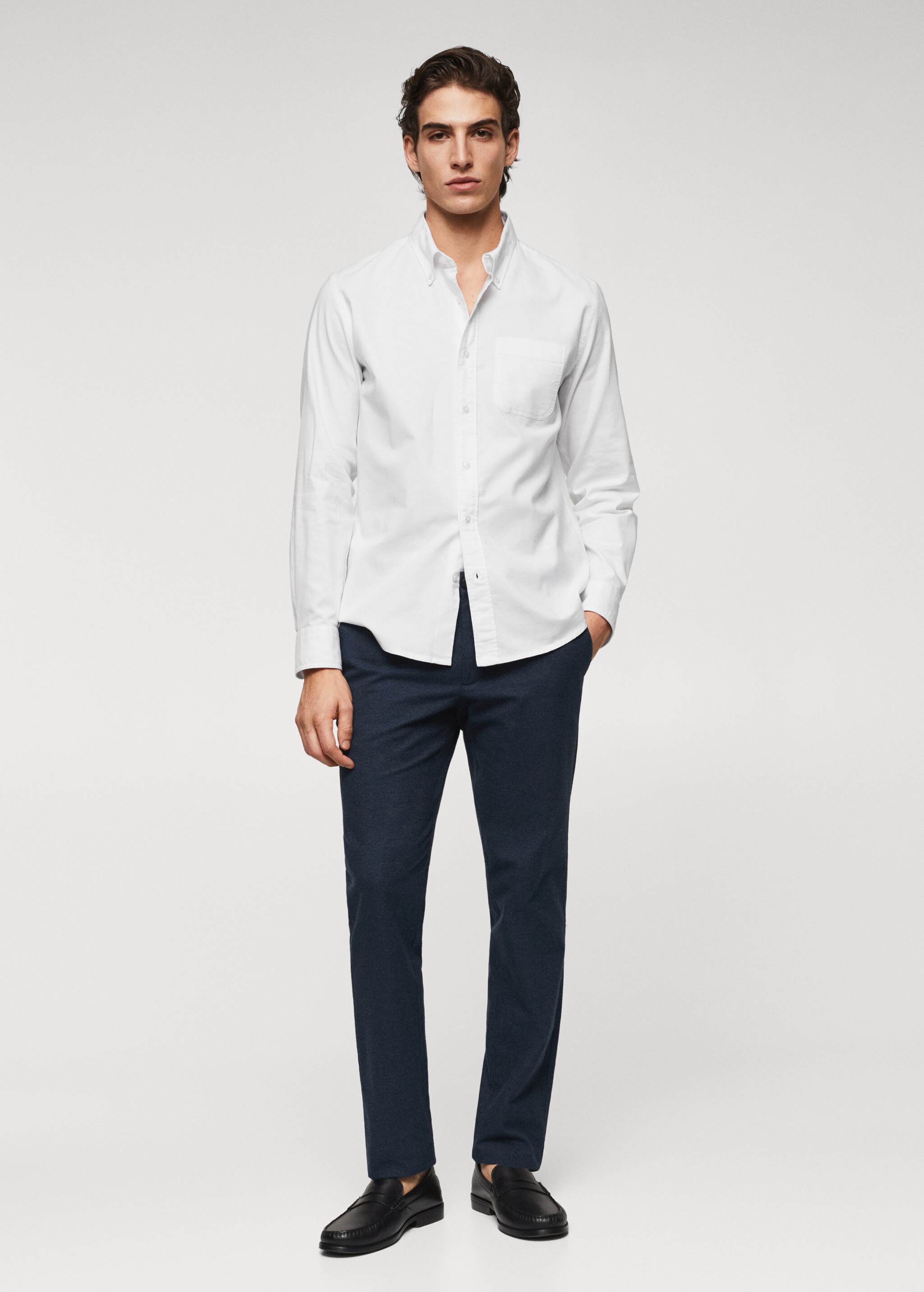 Camisa regular fit Oxford algodón - Plano general