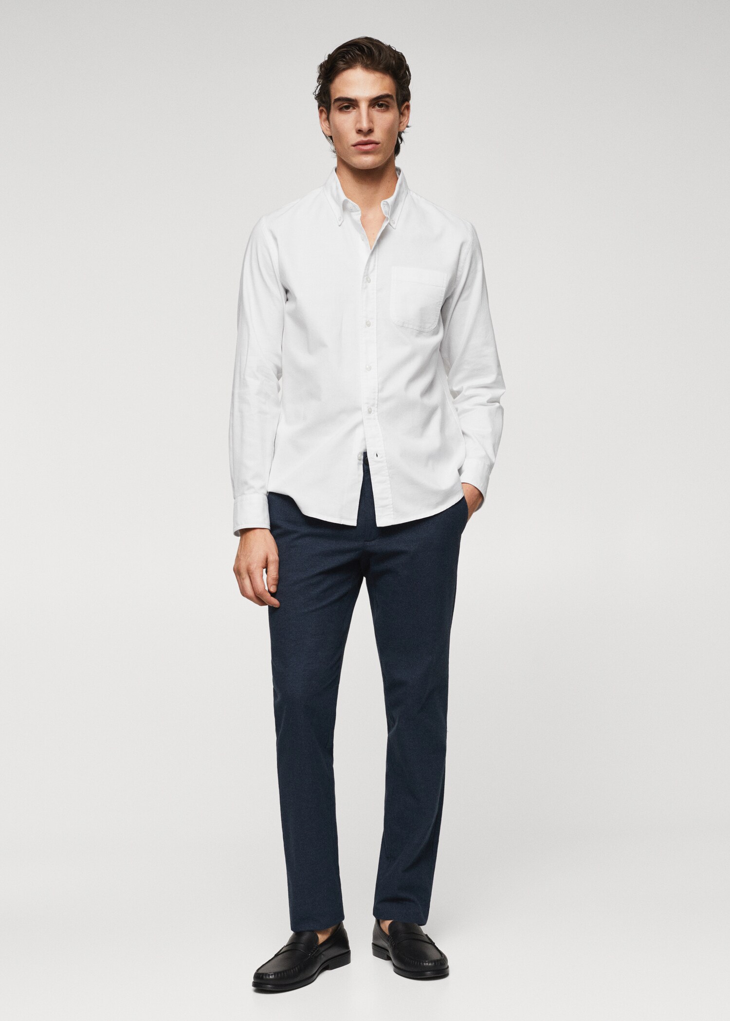 Chemise regular fit coton Oxford - Plan général