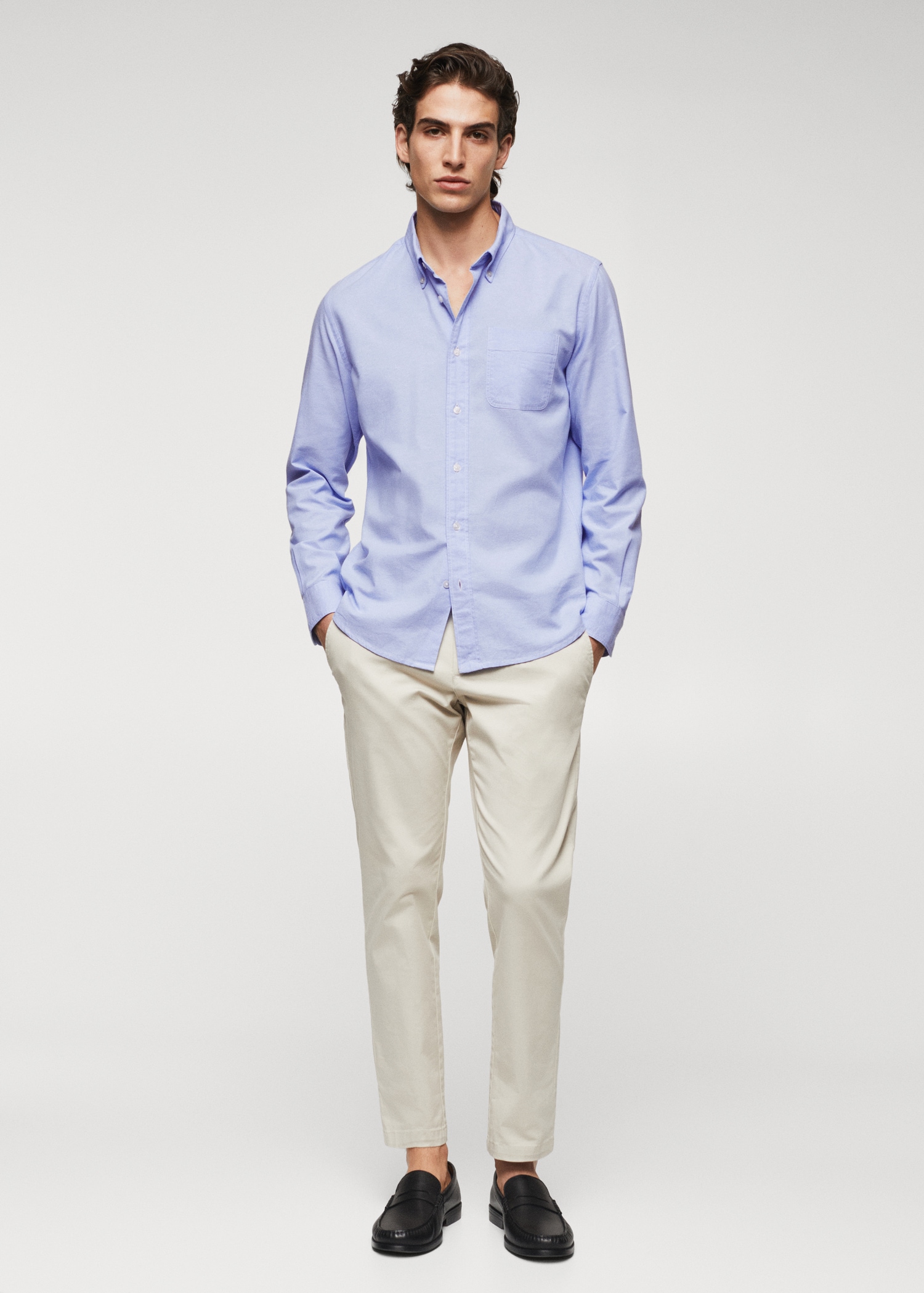 Chemise regular fit coton Oxford - Plan général