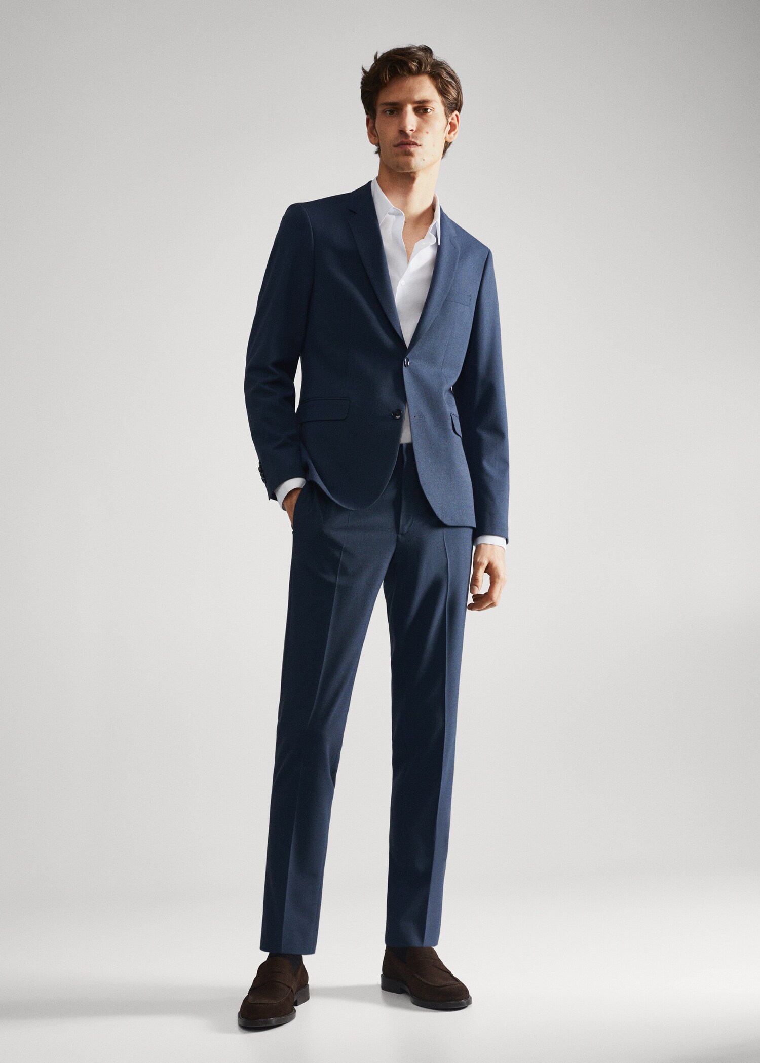Super slim fit suit shirt - General plane