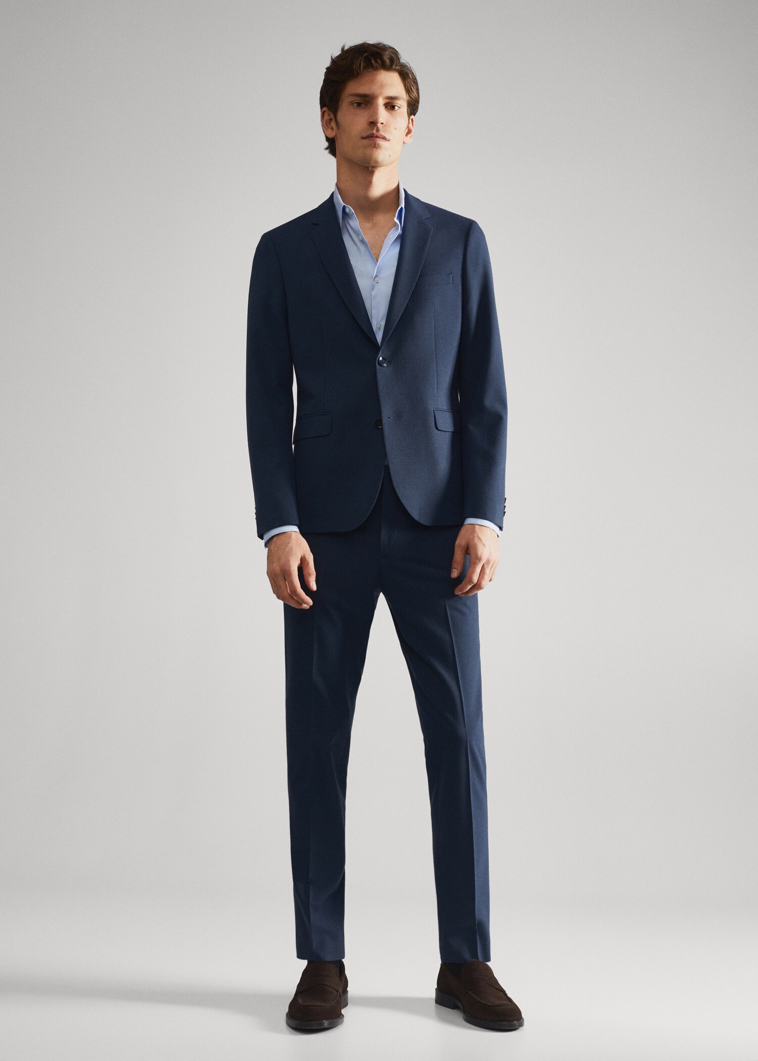 Super Slim Fit-Anzughemd - Allgemeine Ansicht