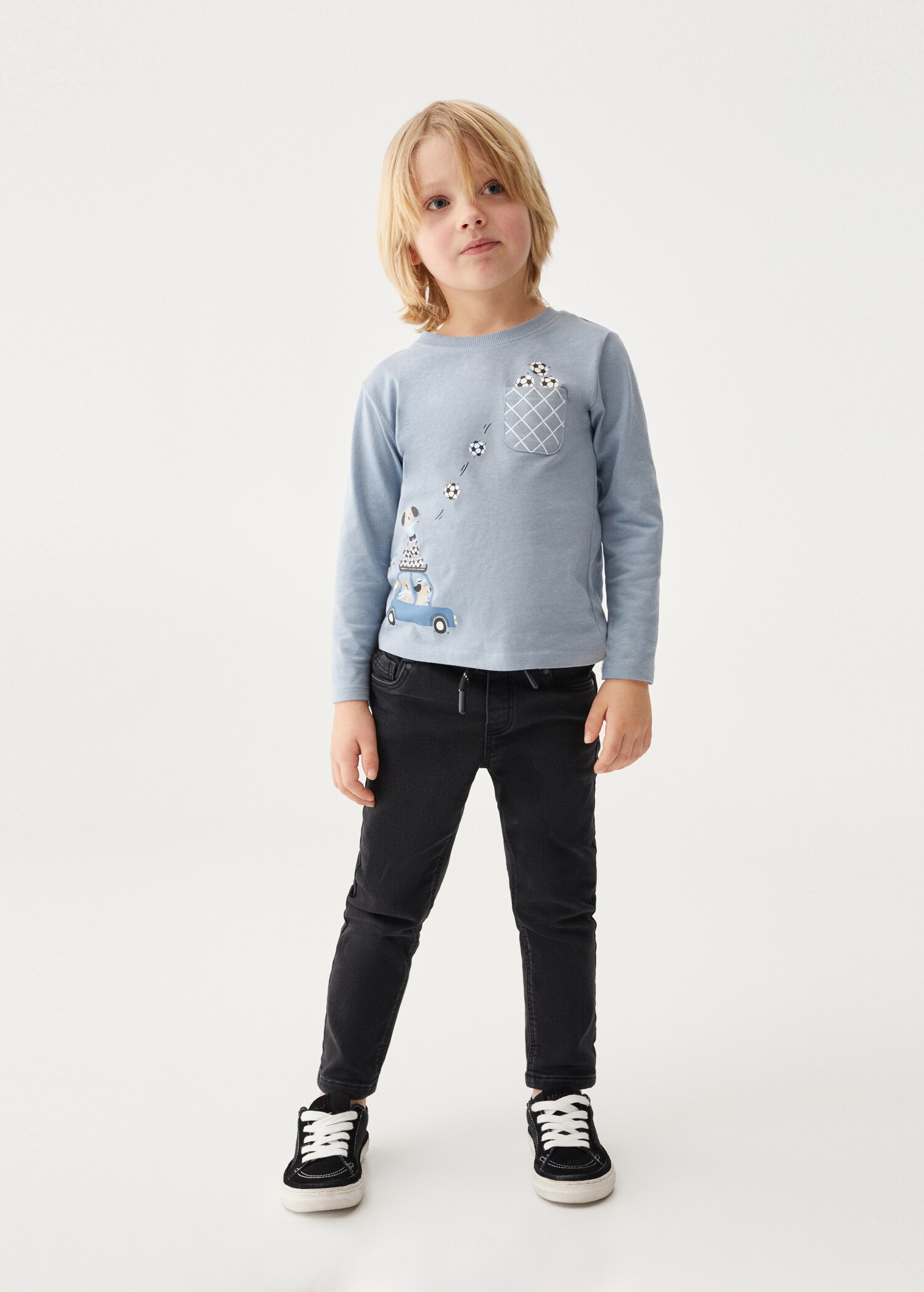 Printed long sleeve t-shirt - General plane