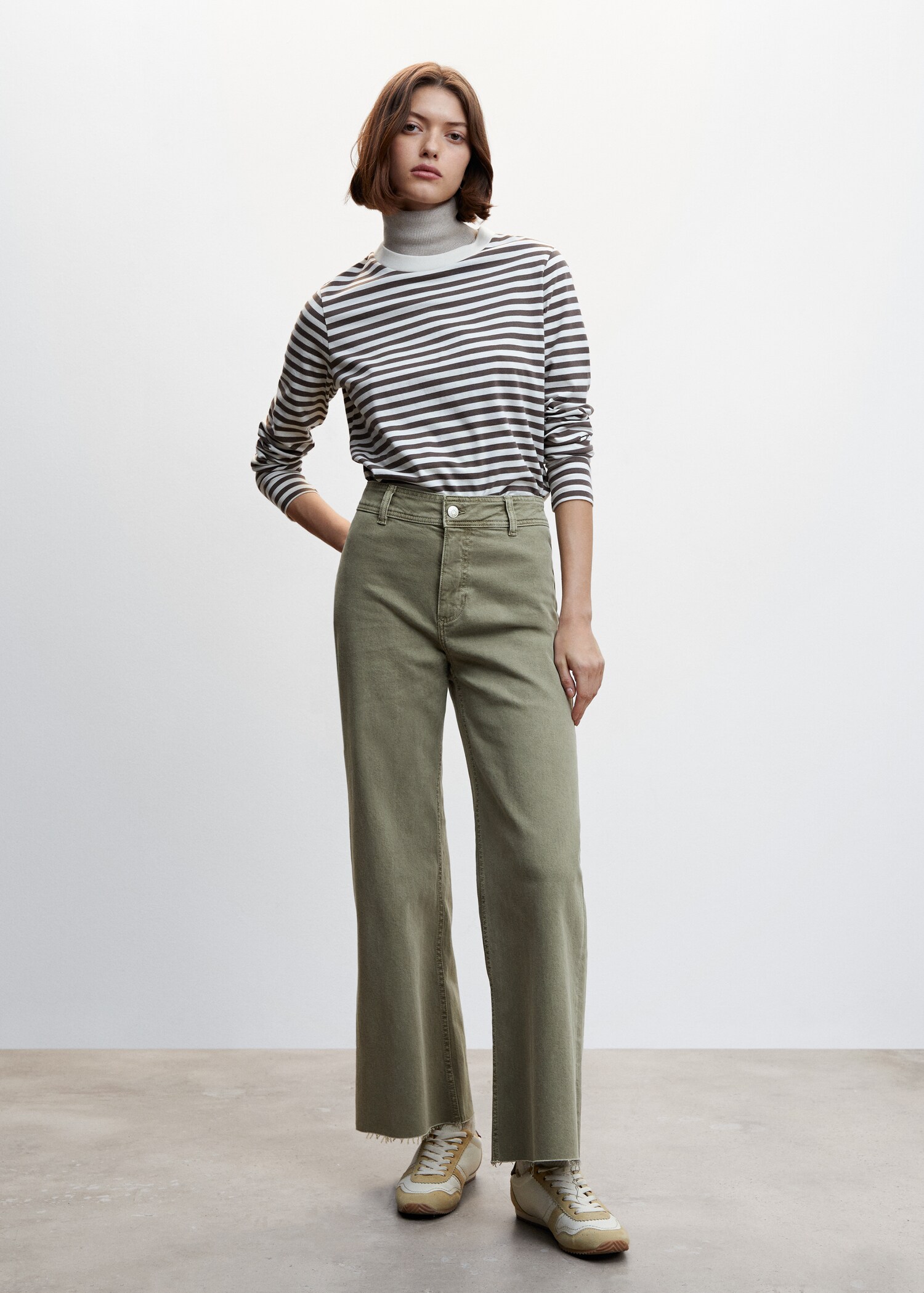 Jeans culotte high waist - General plane