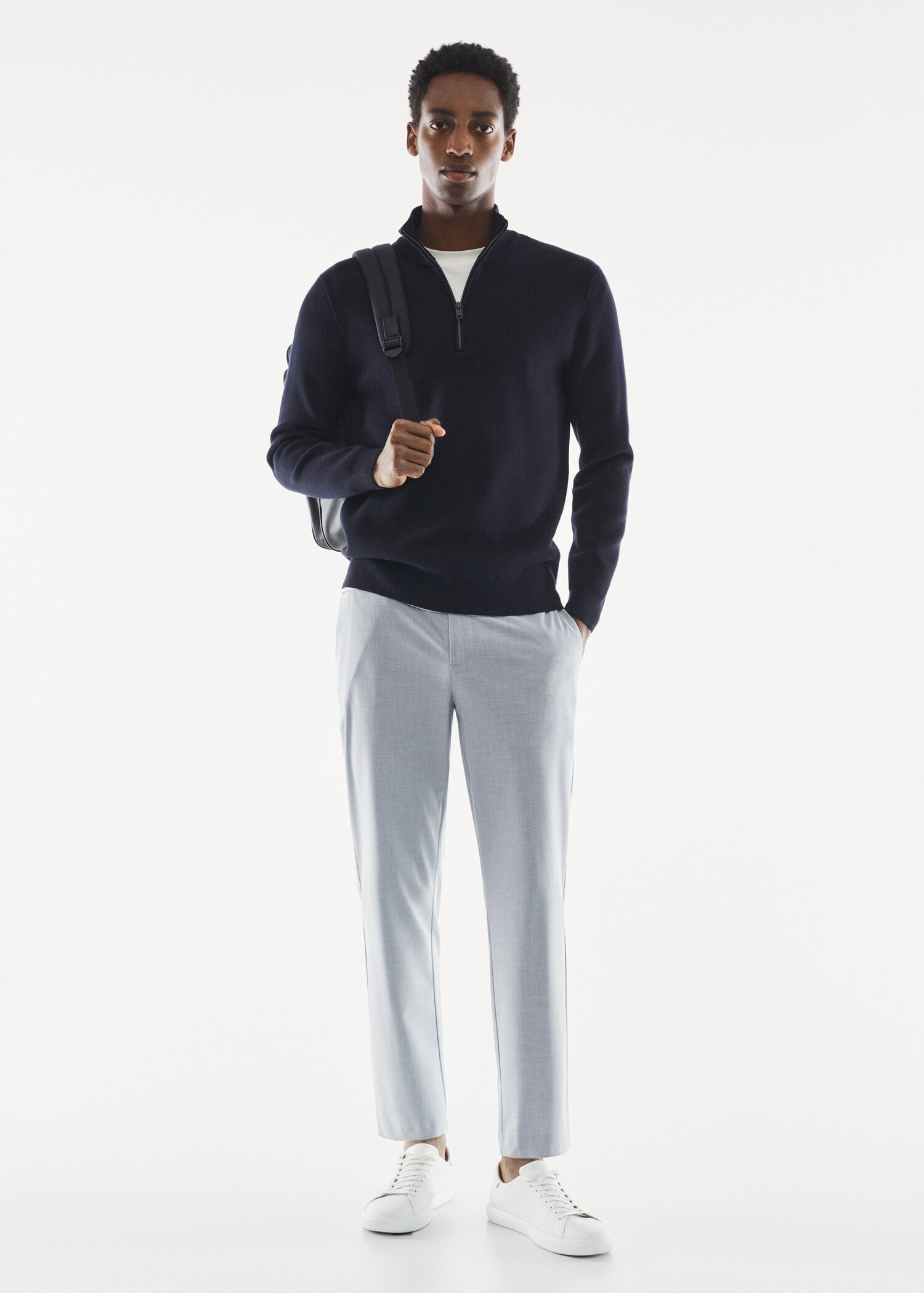 Tapered fit stretch trousers - General plane