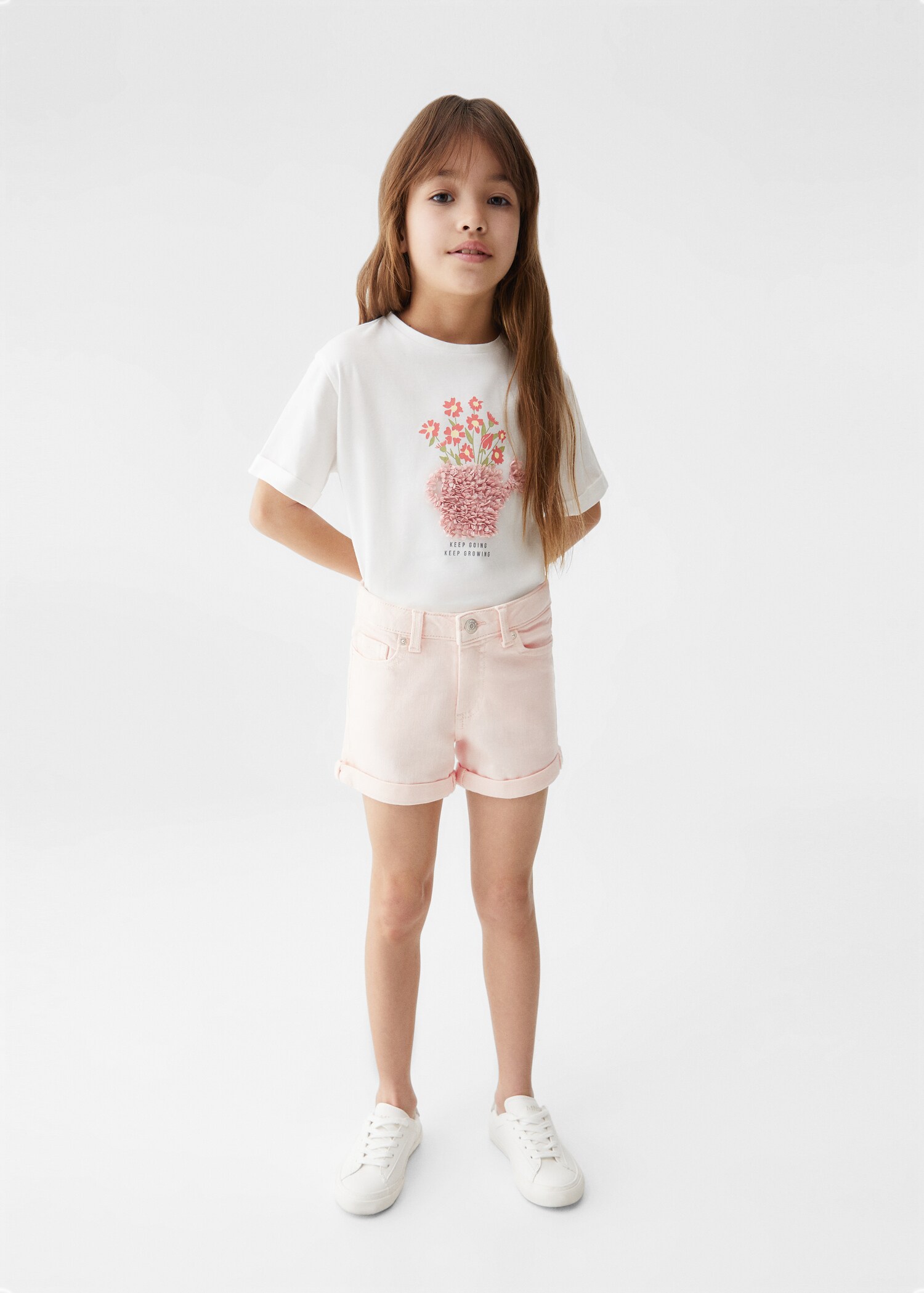 Shorts denim vora girada - Pla general