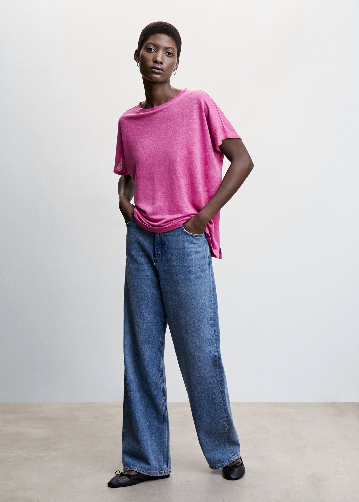 100% linen t-shirt - General plane