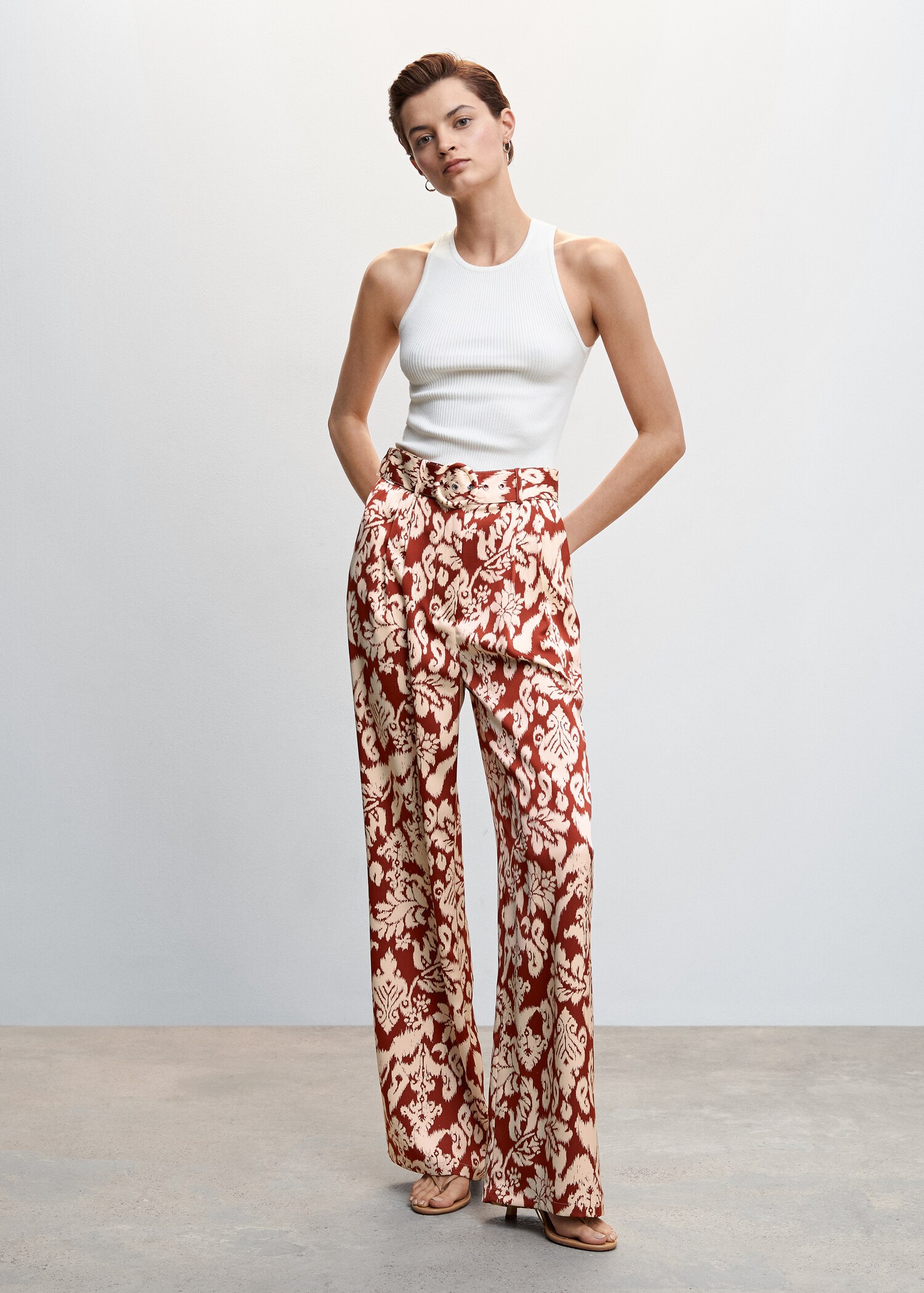 Pantalons palazzo estampats - Pla general