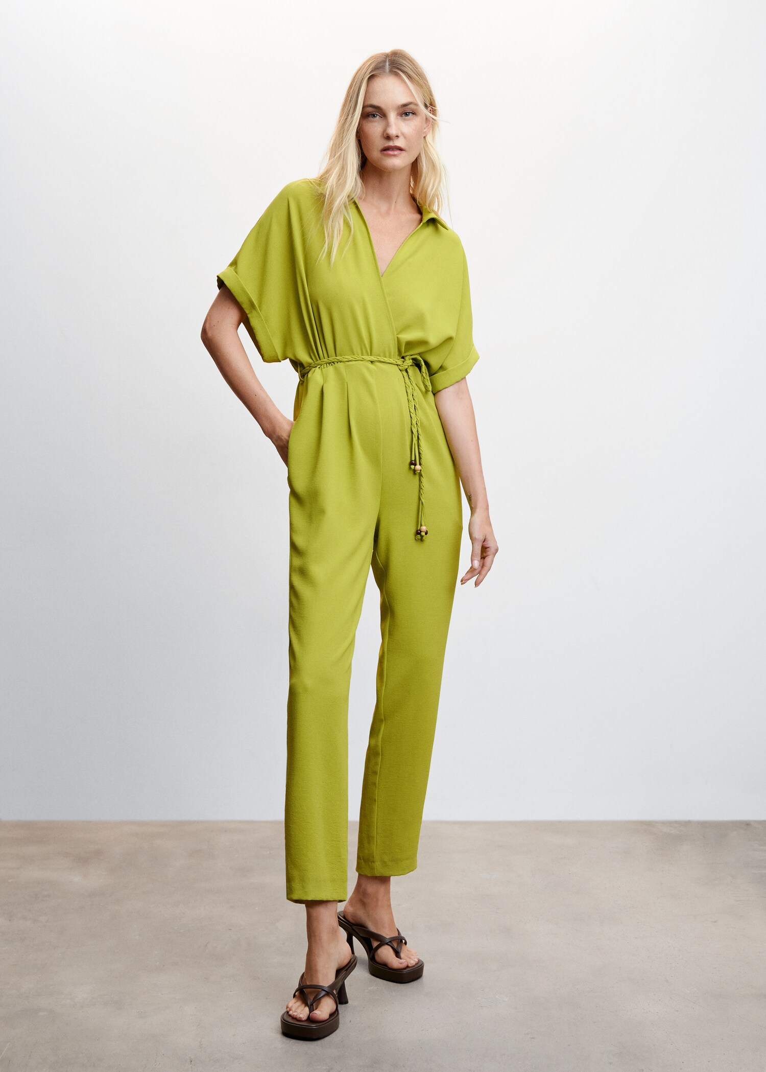 Lace shirt jumpsuit - General plane
