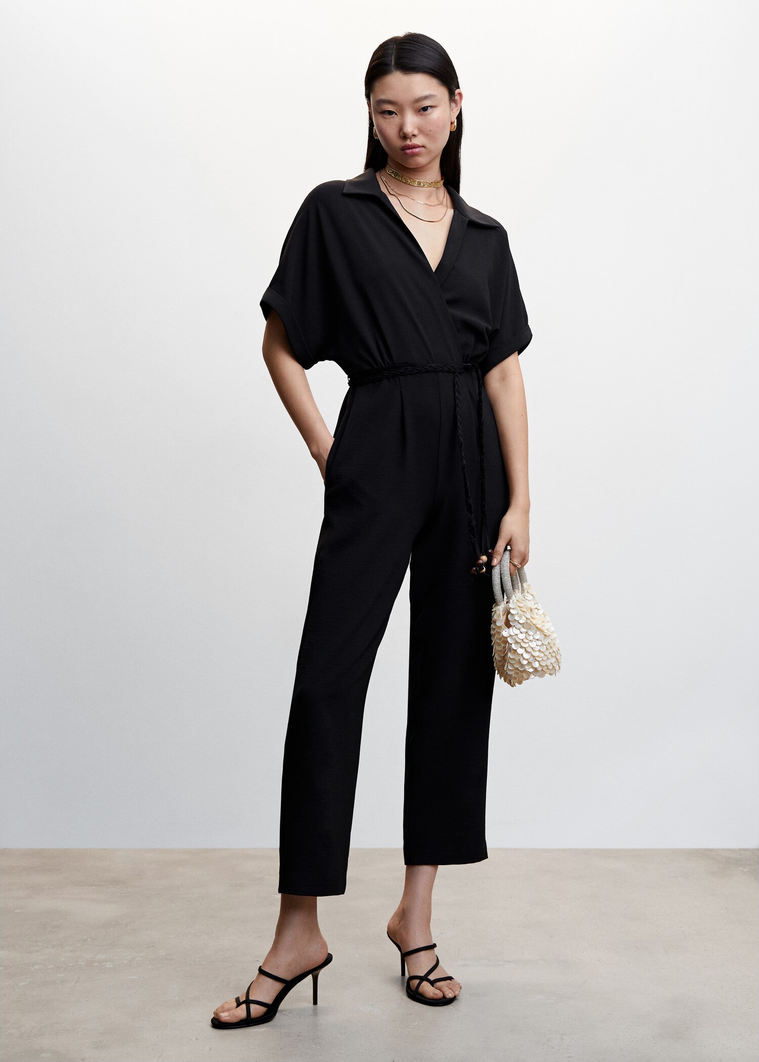 Lace shirt jumpsuit - General plane