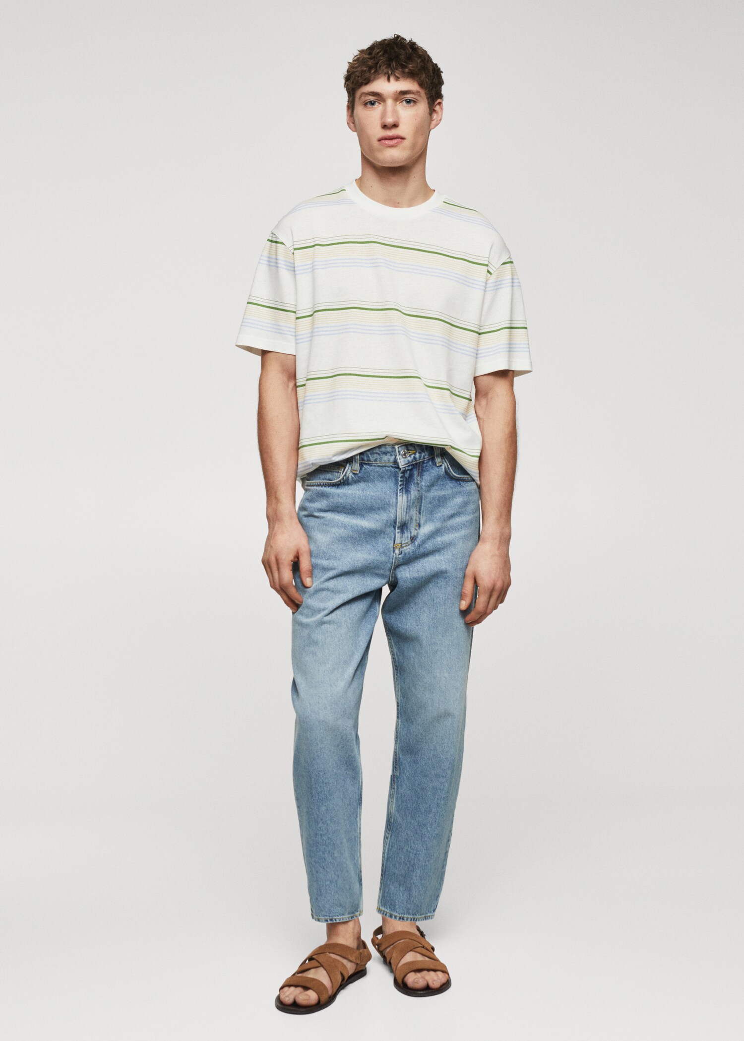 Textured striped T-shirt - General plane