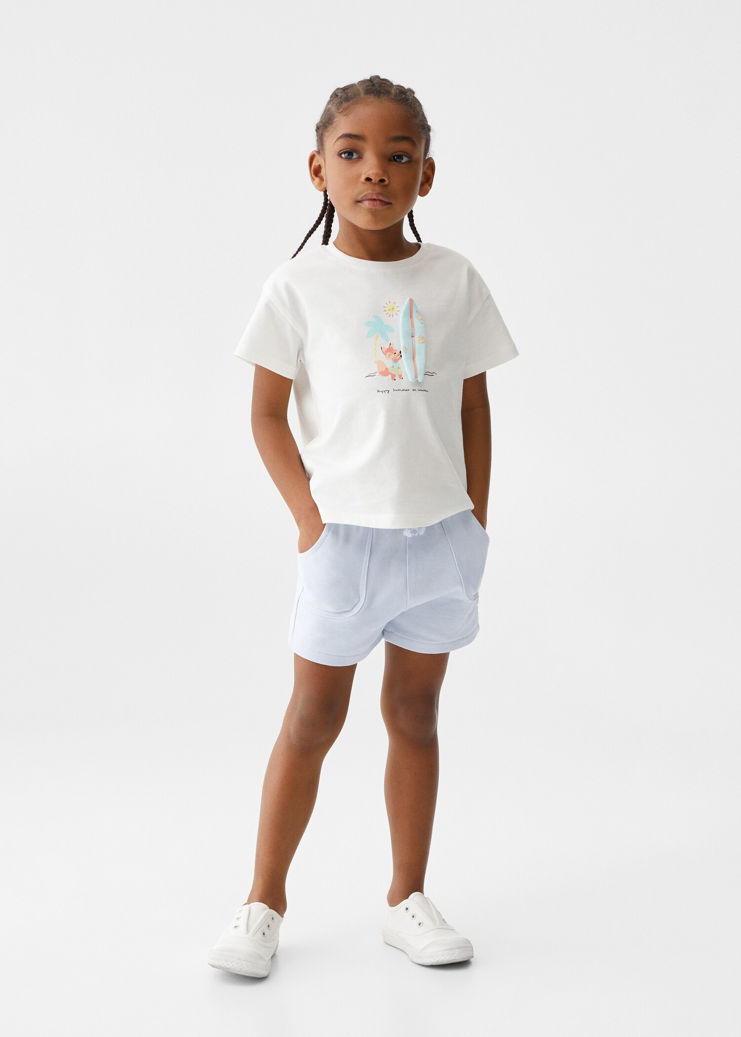 T-shirt with print drawing  - General plane