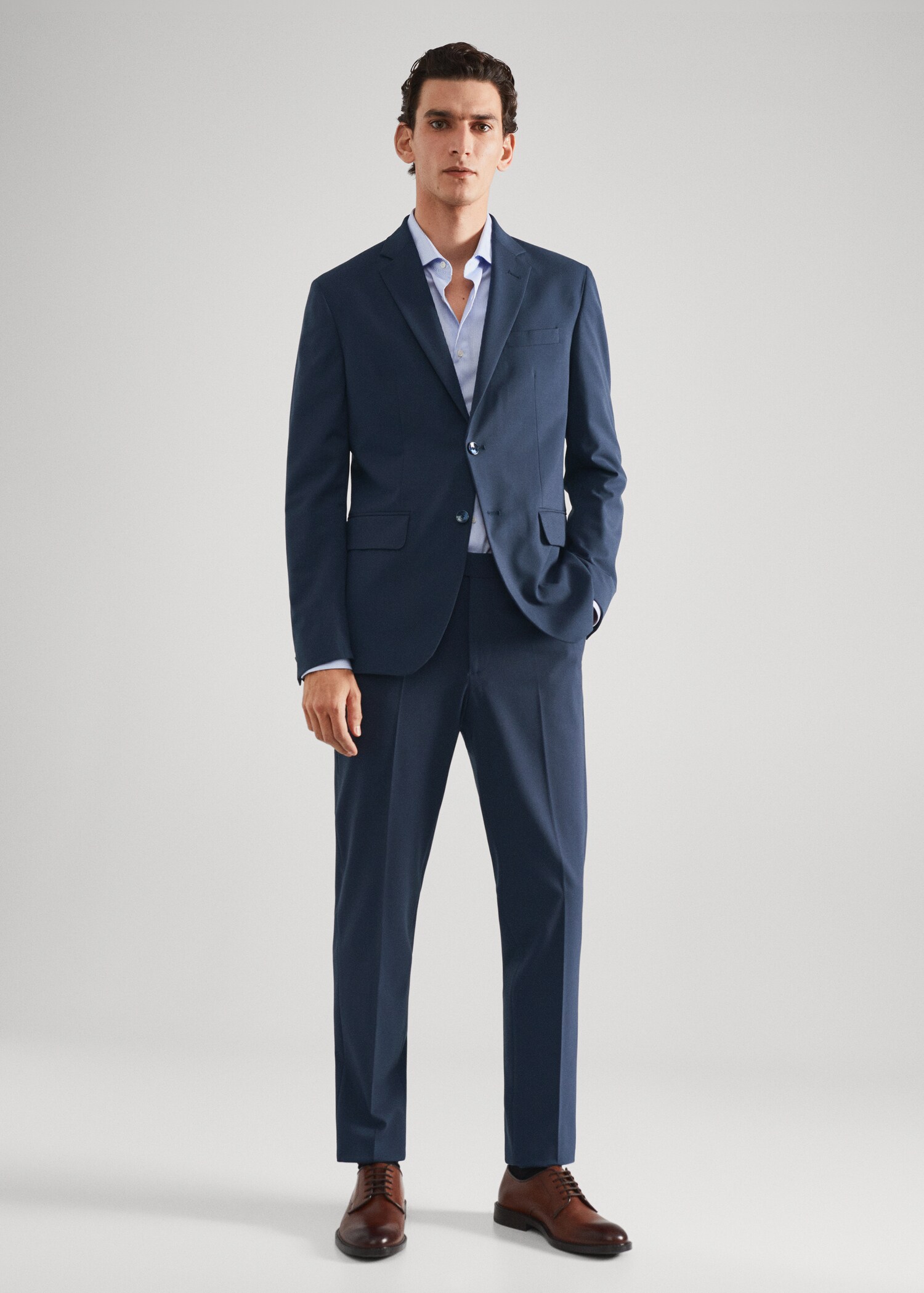 Slim-fit suit jacket - General plane