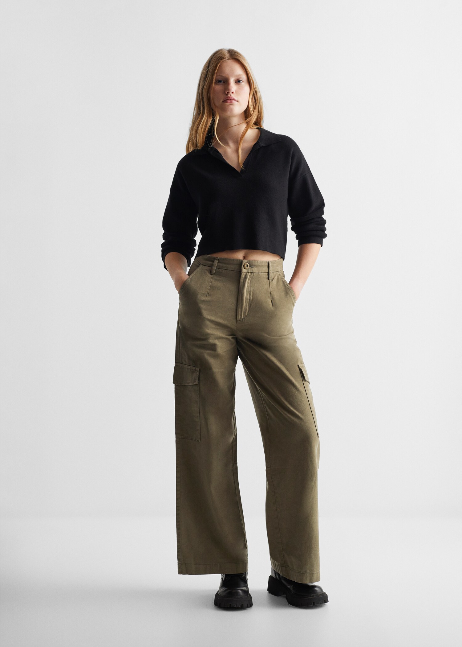 Pantalon cargo coton - Plan général