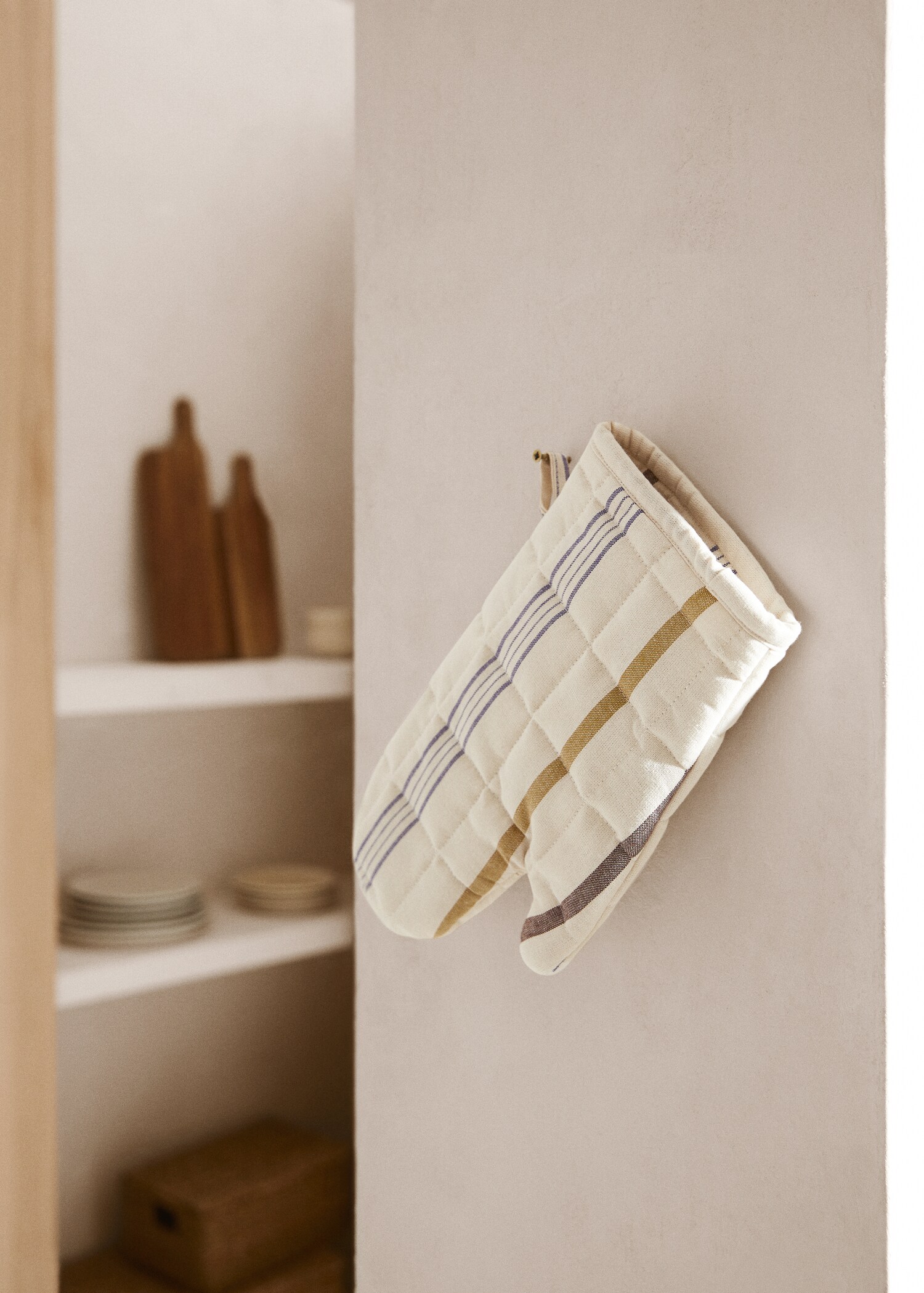 Pack of 2 printed cotton napkins  - General plane