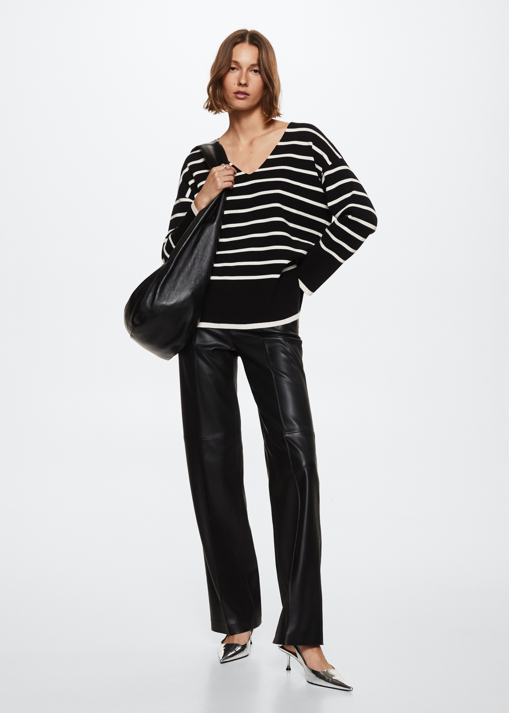 Jersey rayas oversize - Plano general