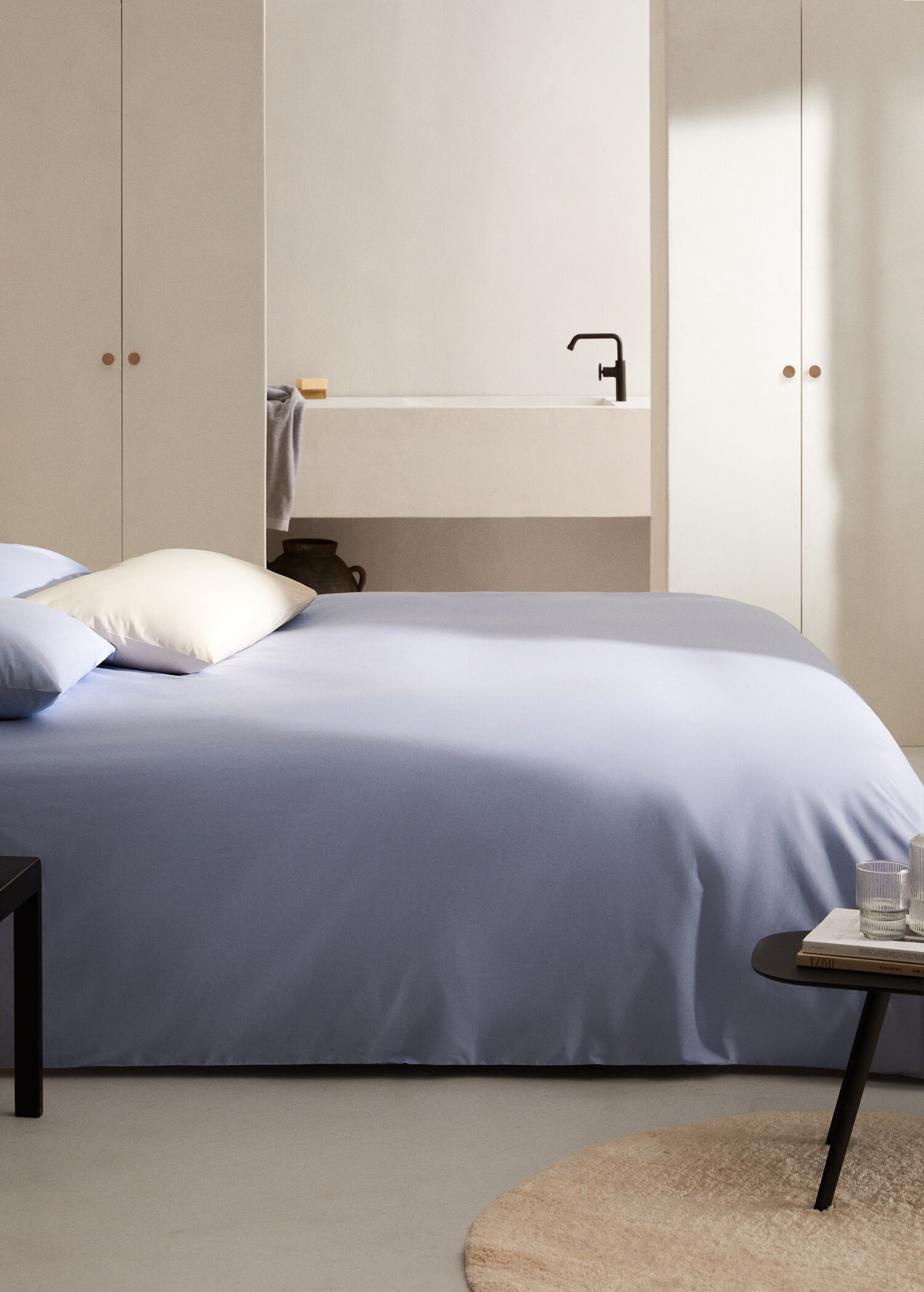 Housse de couette coton 180 fils lit 90 cm - Plan général