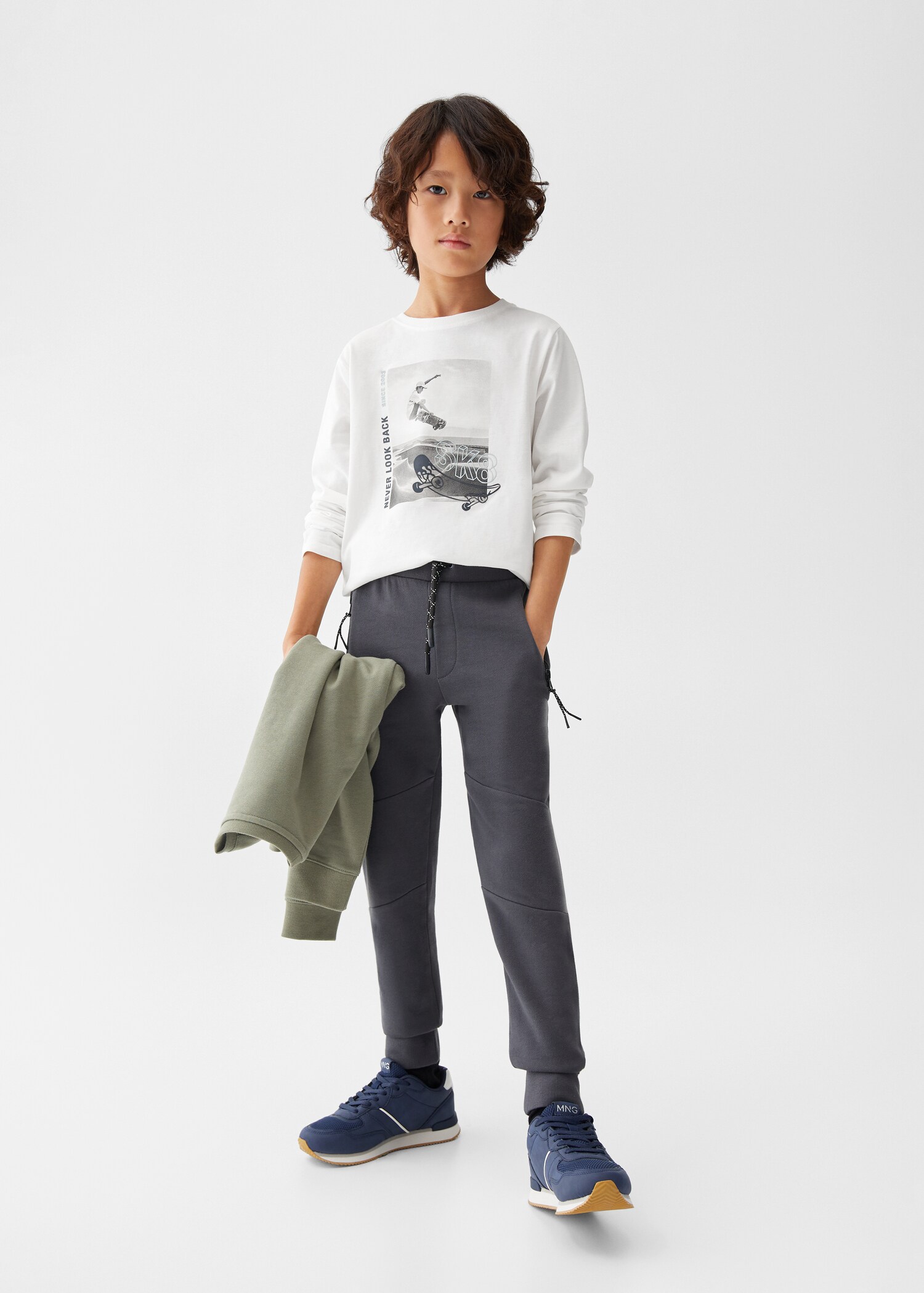 Long sleeve cotton t-shirt - General plane
