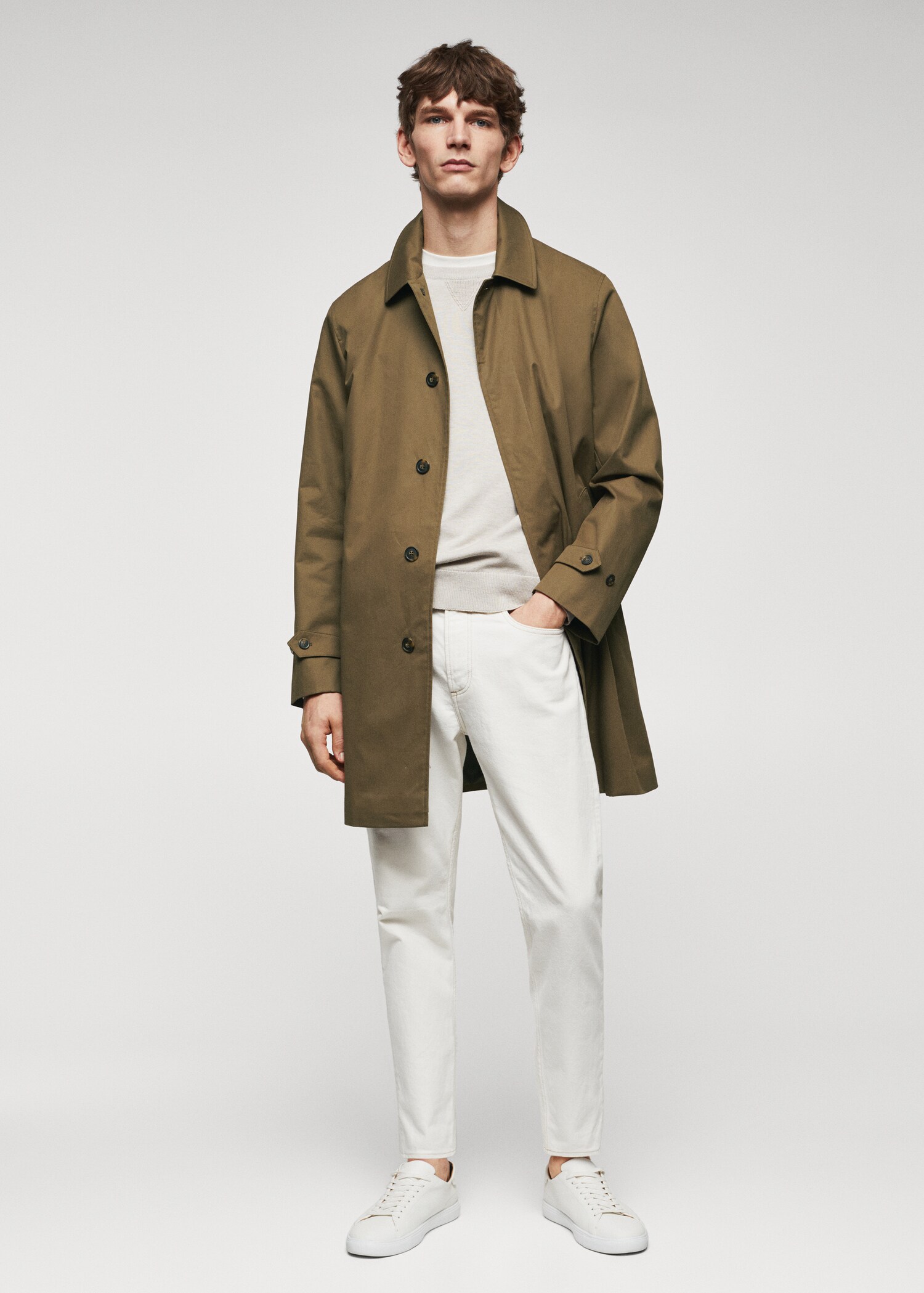 Trench cotó water repellent - Pla general