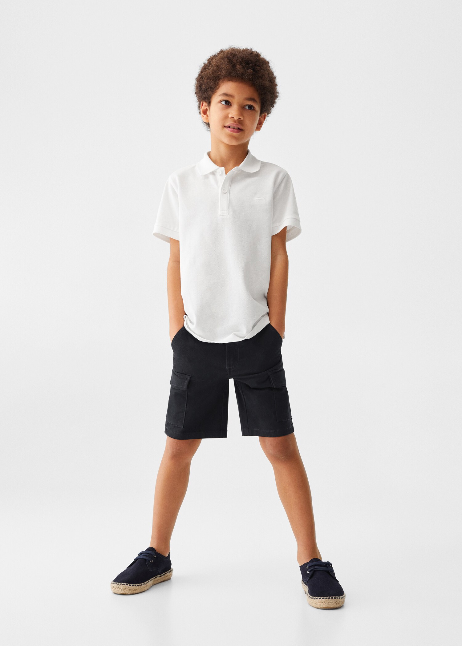 100% katoenen poloshirt - Overzichtstekening
