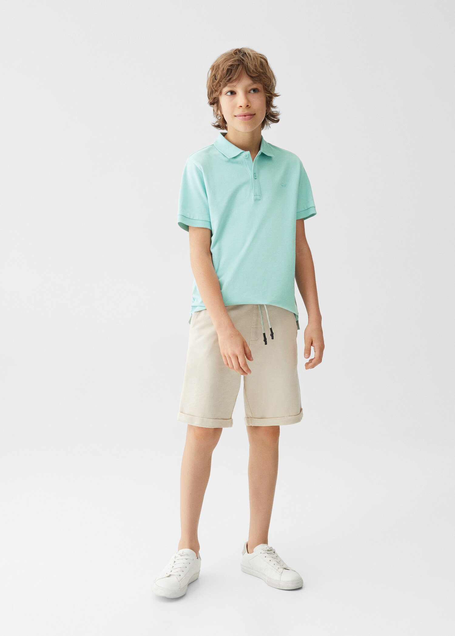 100% katoenen poloshirt - Overzichtstekening