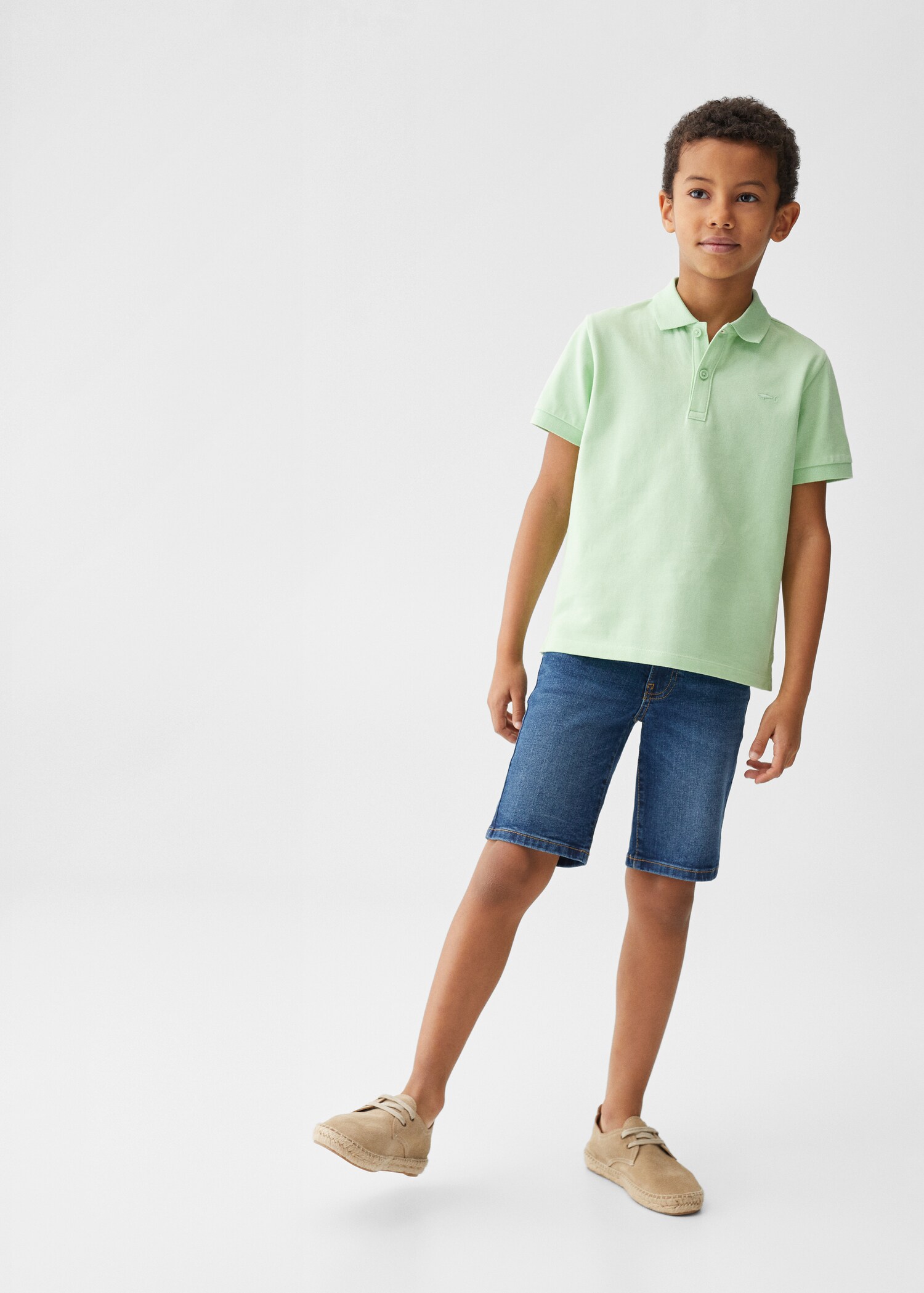 100% katoenen poloshirt - Overzichtstekening