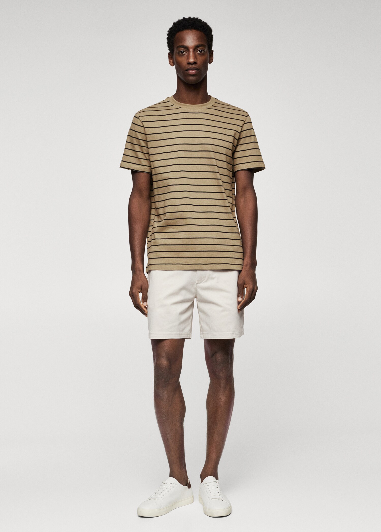 Cotton shorts with drawstring - General plane