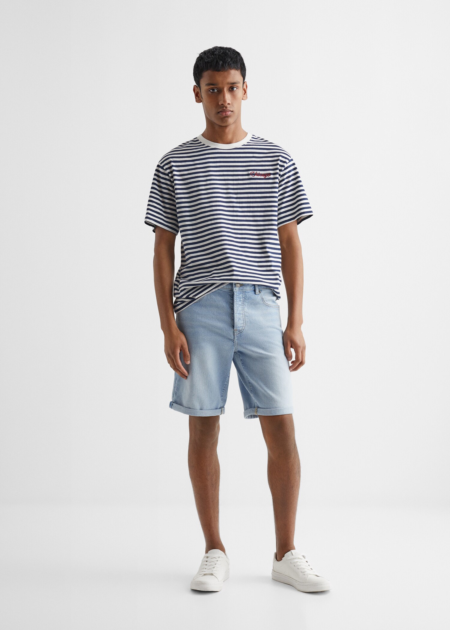 Striped cotton T-shirt - General plane