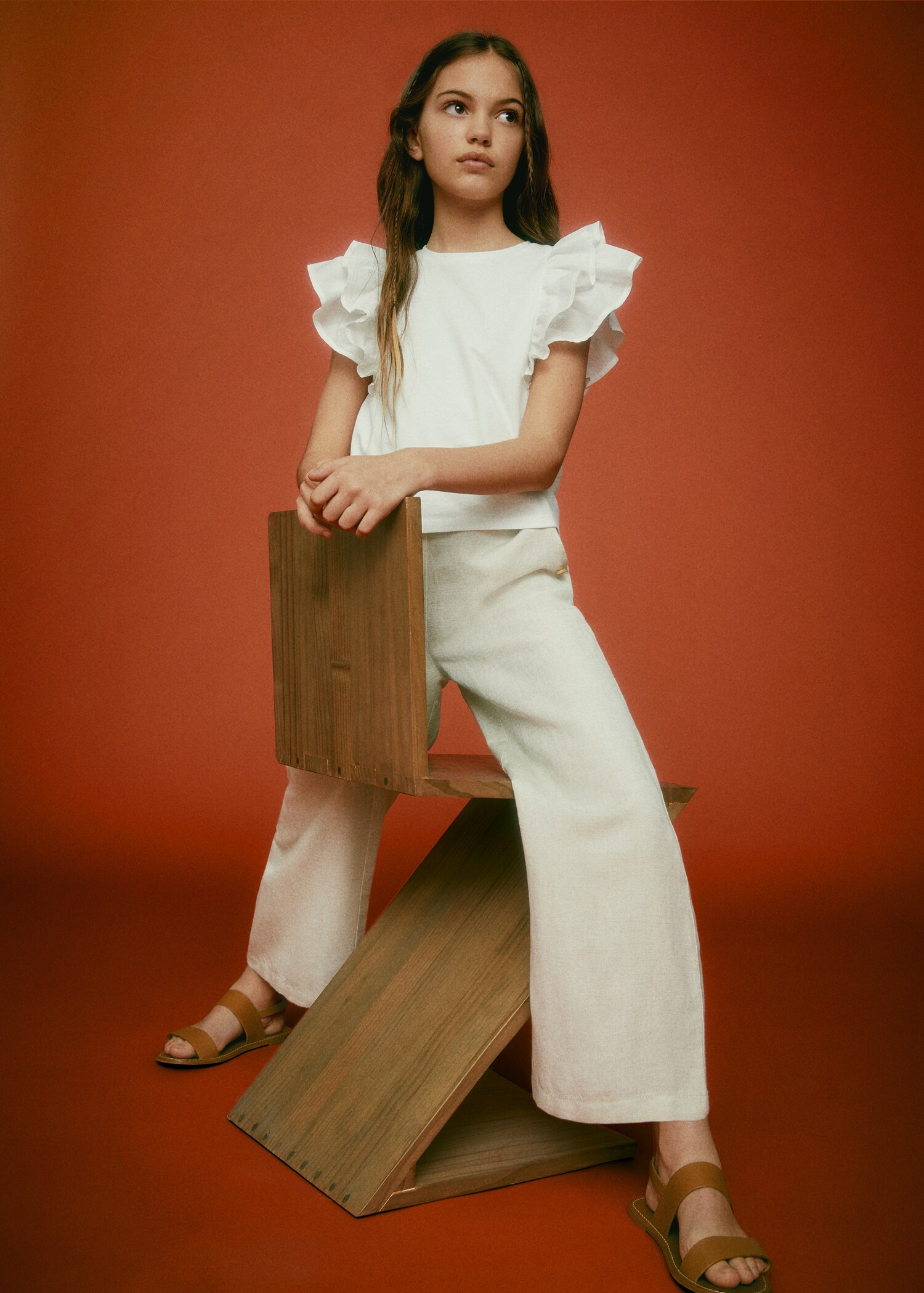 Ruffle T-shirt - General plane