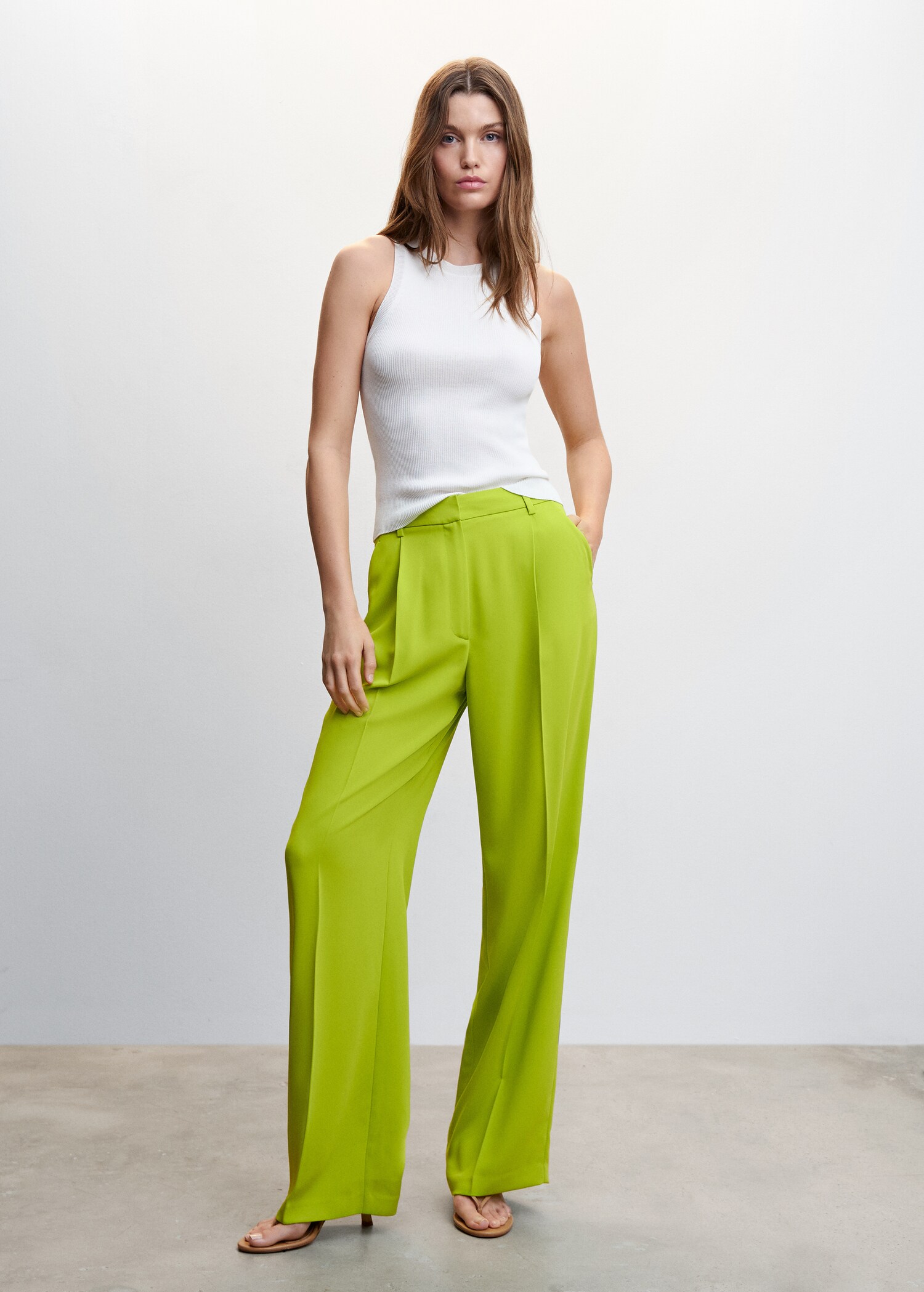 Dart palazzo trousers - General plane