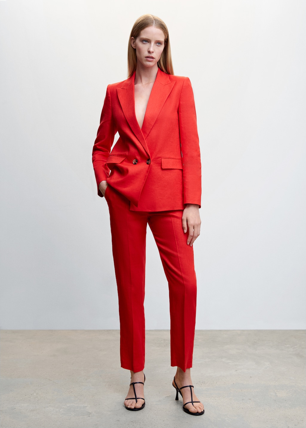 Pantalon 100 lin femme hotsell