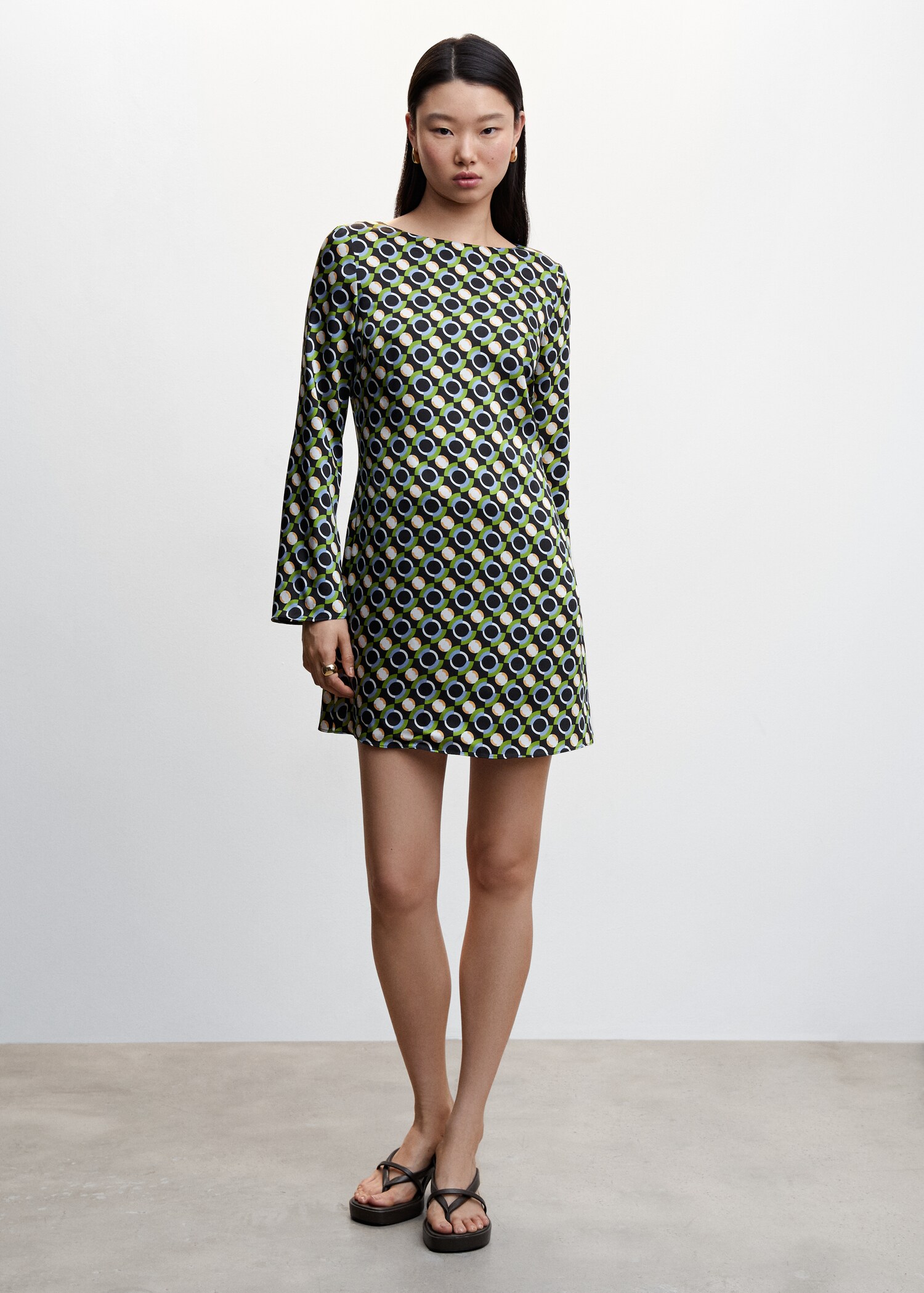 Kurzes Printkleid - Allgemeine Ansicht