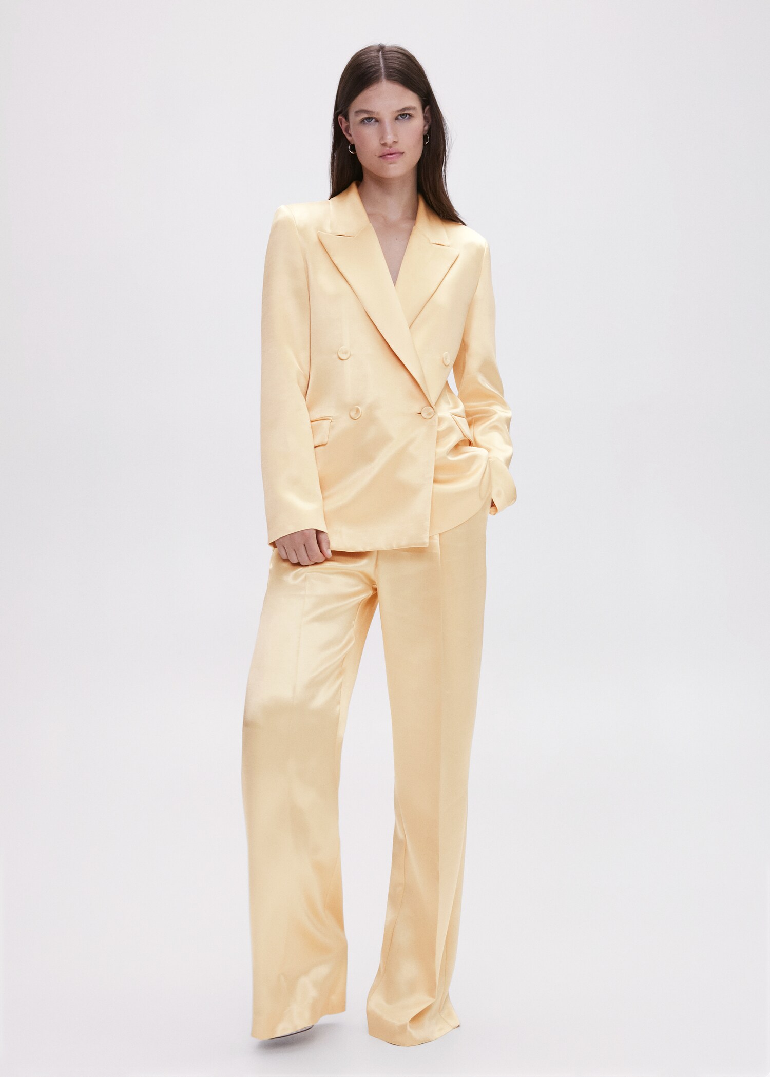 Satin palazzo trousers - General plane