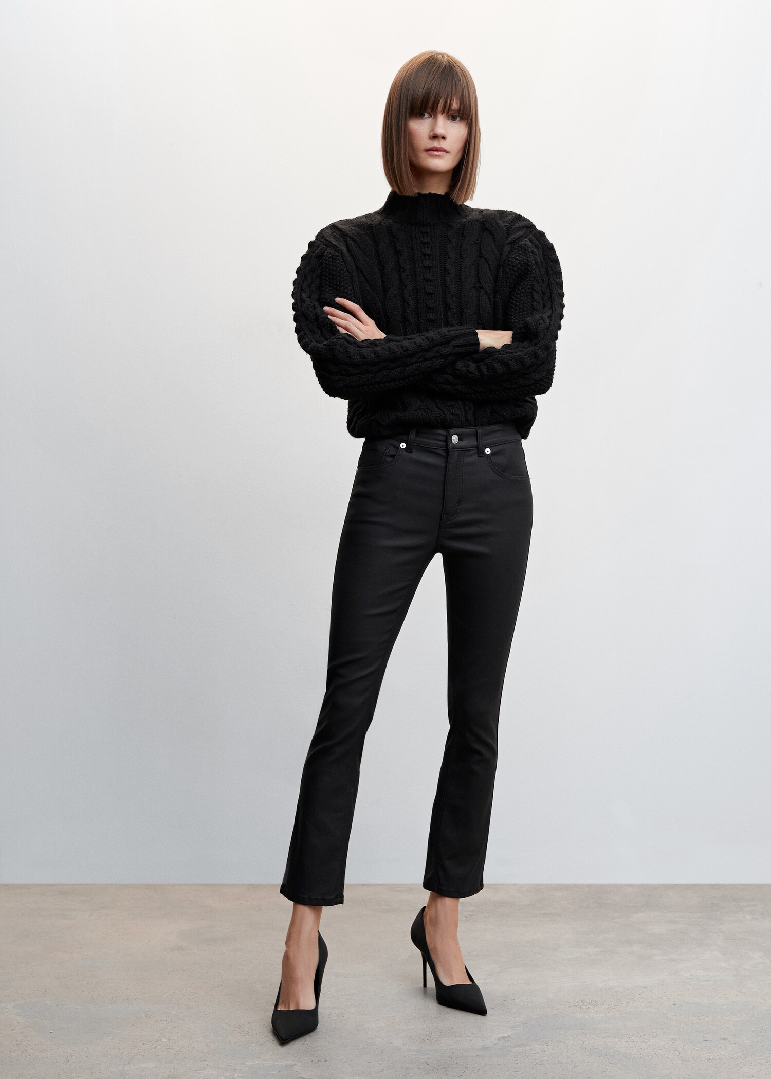 Gewachste Straight Fit-Hose - Allgemeine Ansicht