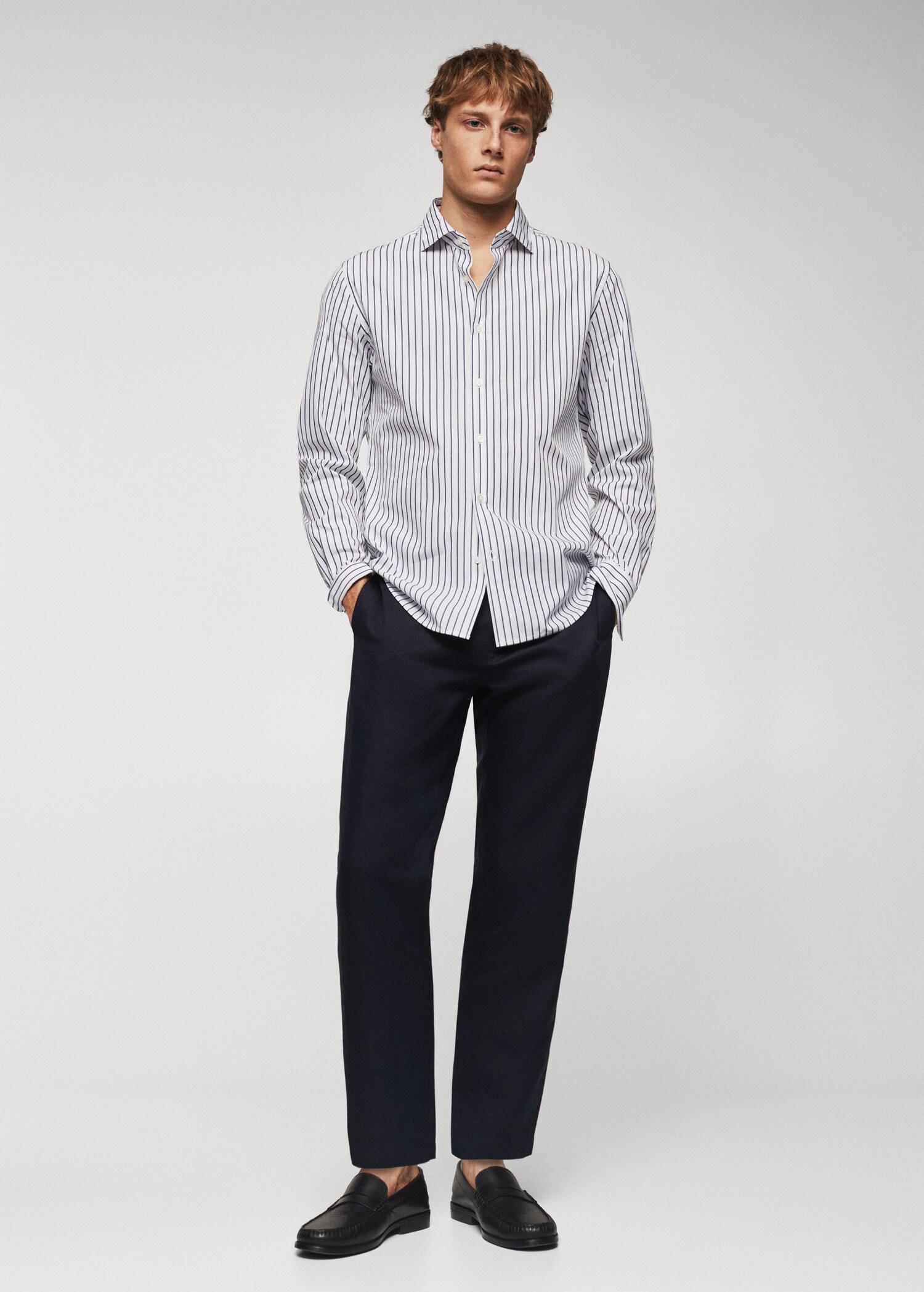 Ing slim fit csíkos - Általános sík