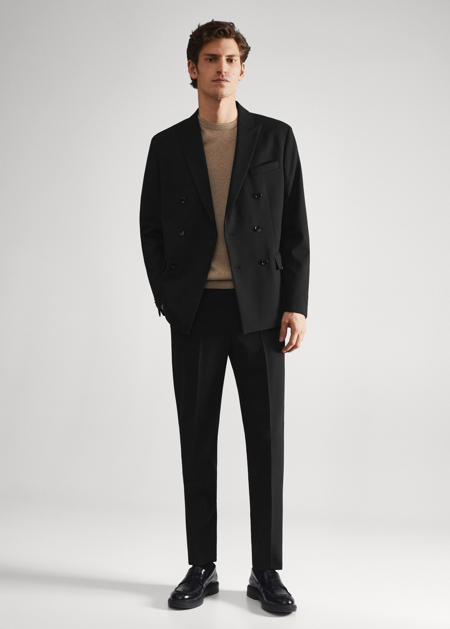 Pantalón traje slim fit - Plano general
