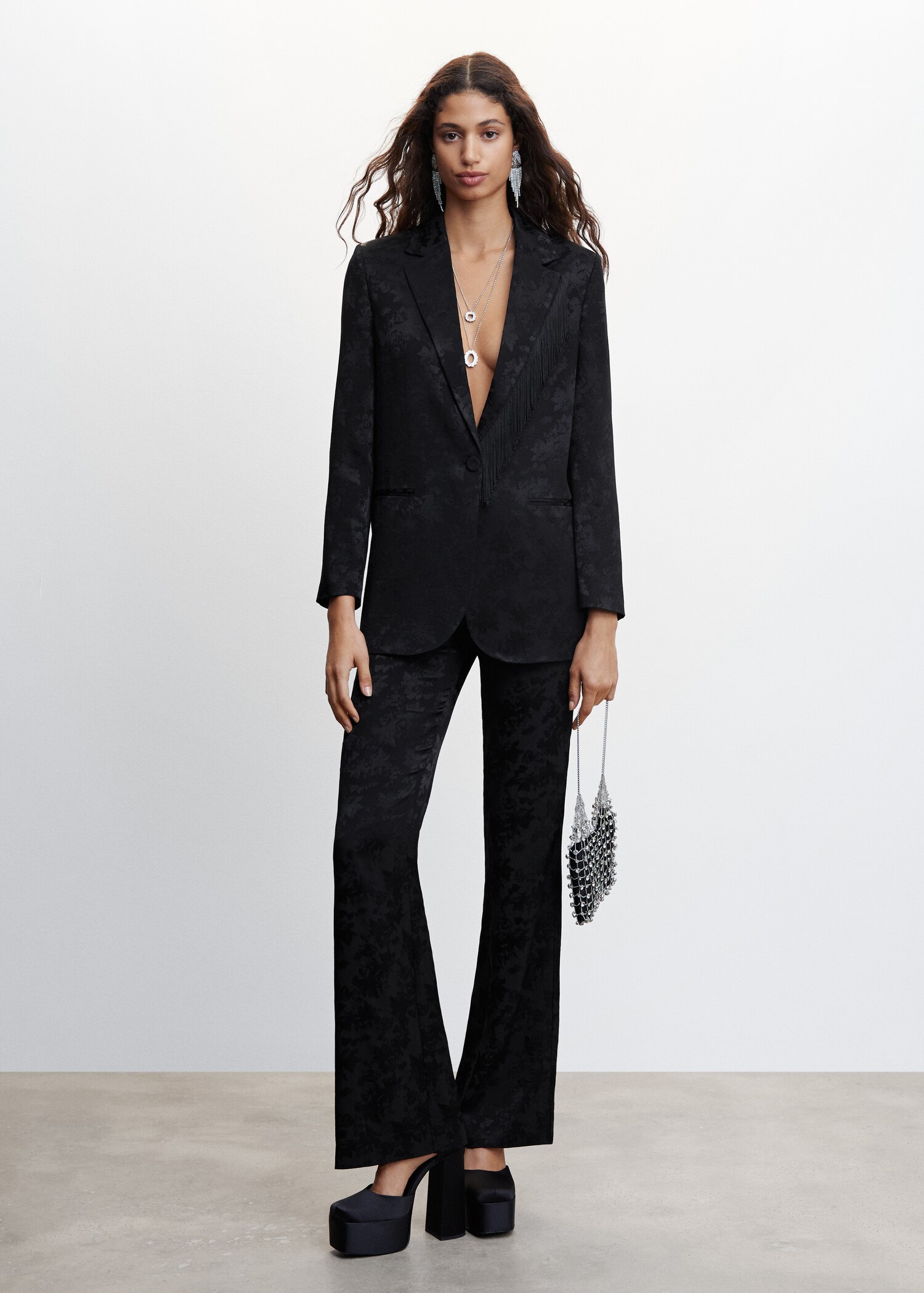 Jacquard-blazer - Total bildeutsnitt
