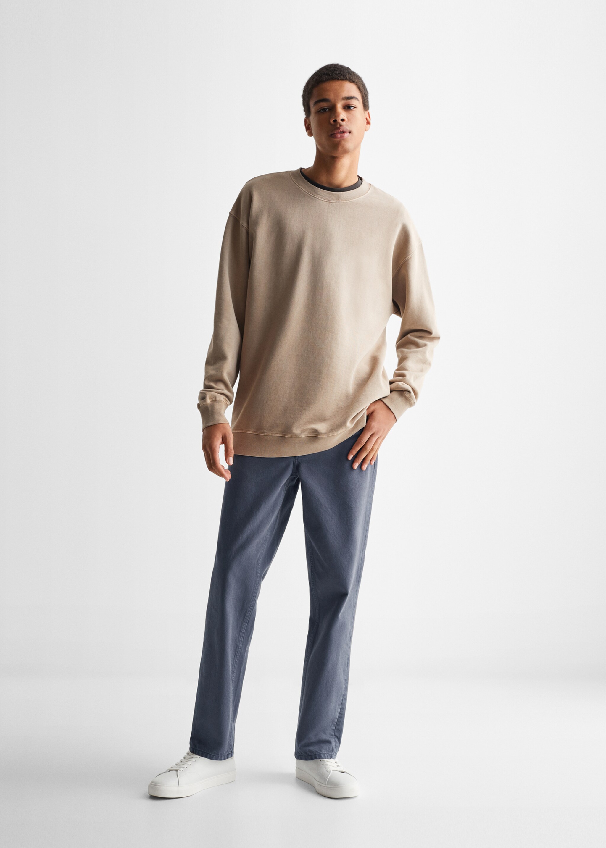 Regular-fit cotton pants - General plane