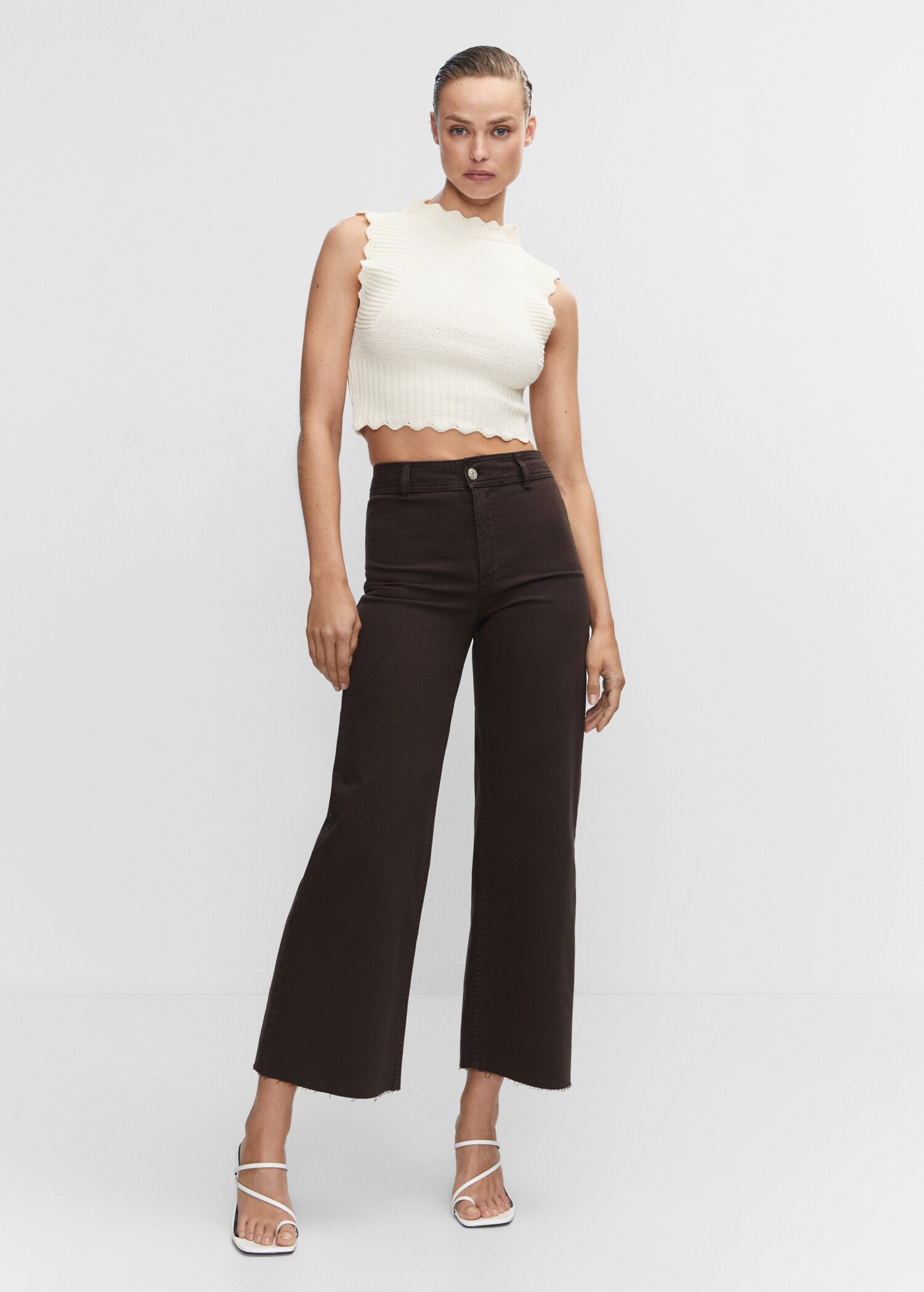 Jeans culotte high waist - General plane