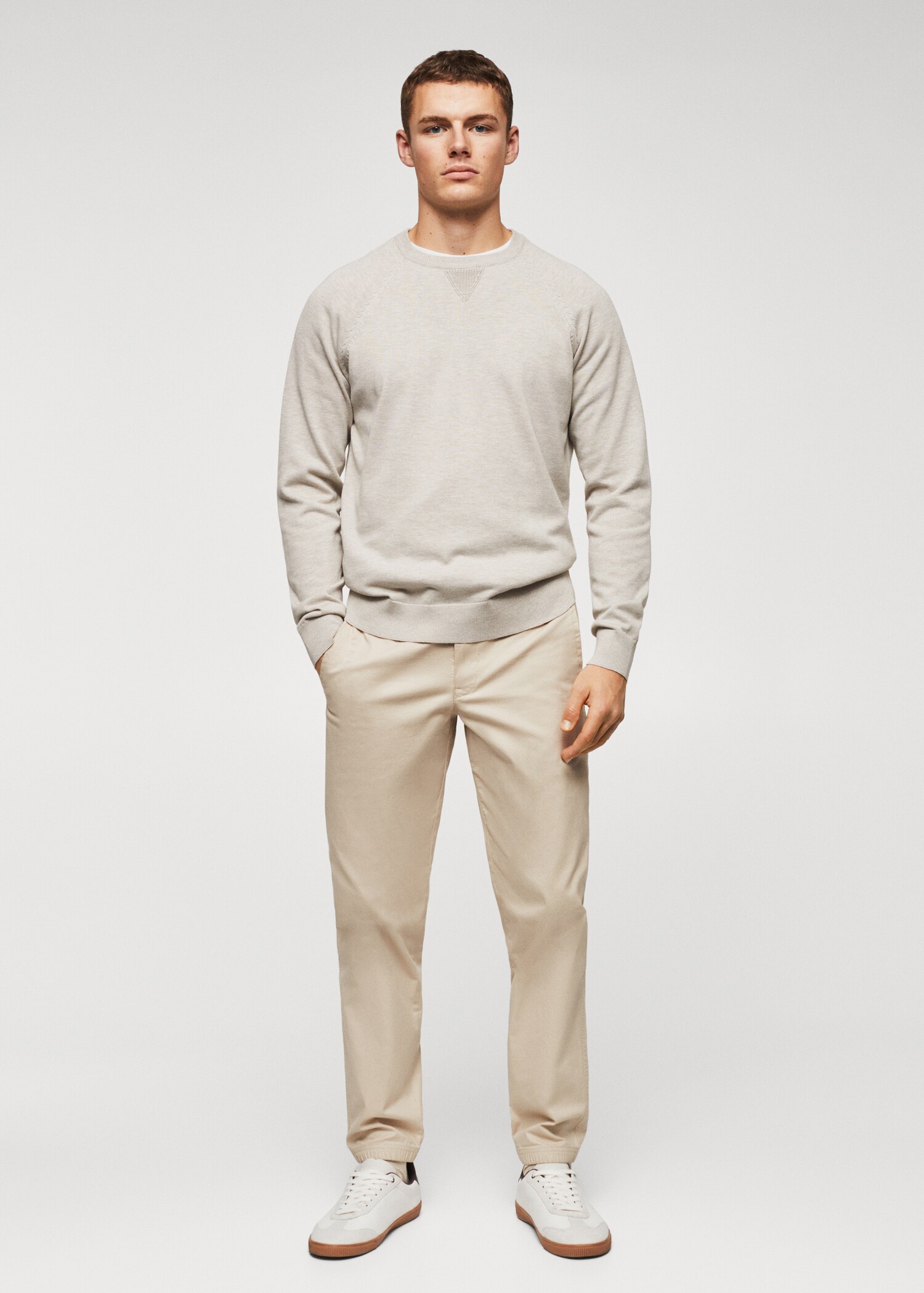 Cotton jogger-style trousers - General plane