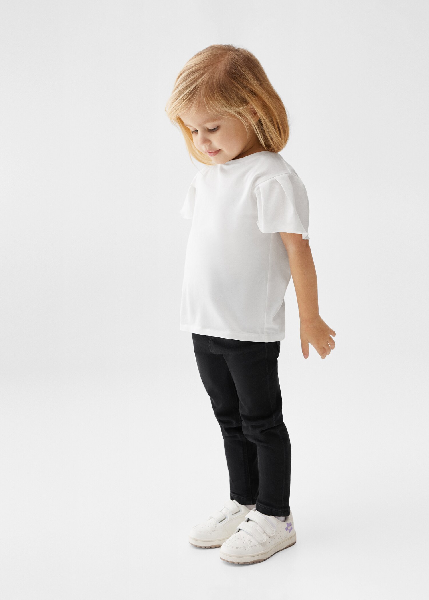Ruffled sleeve T-shirt - General plane