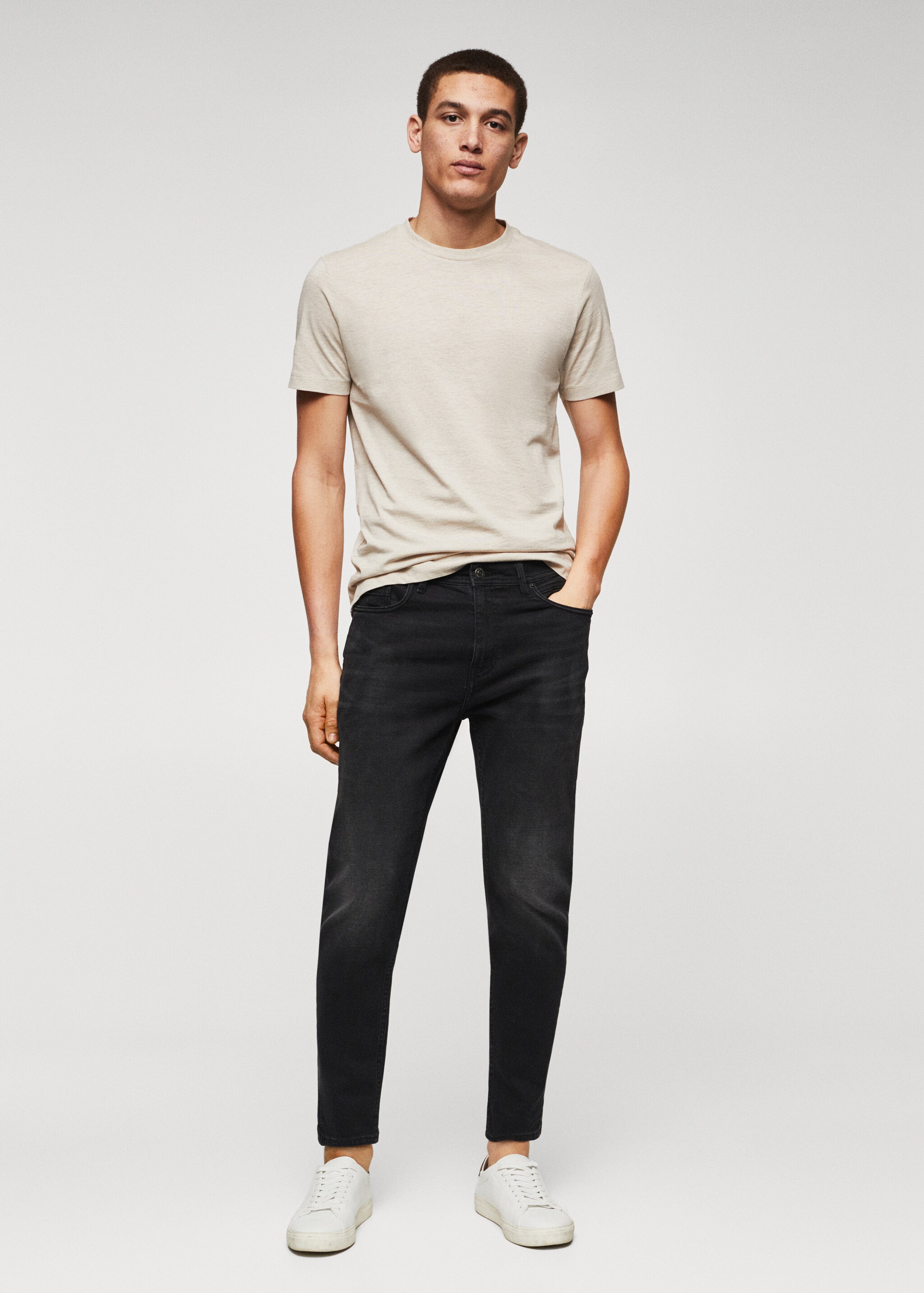 Tom tapered cropped jeans - General plane