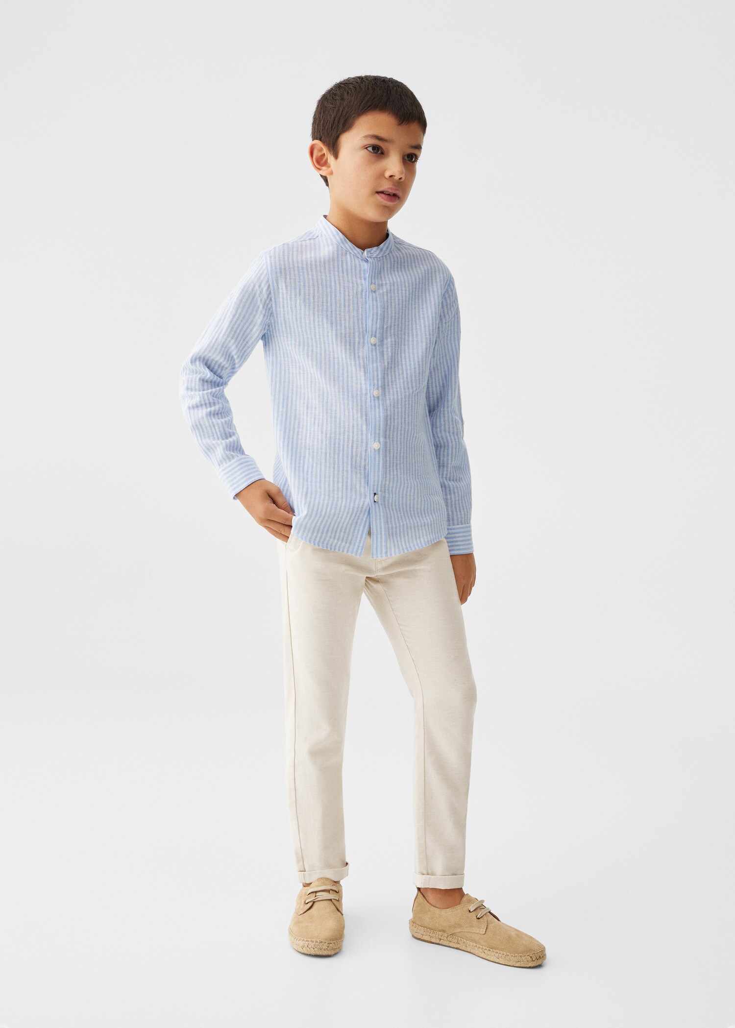 Pantalón chino lino - Plano general