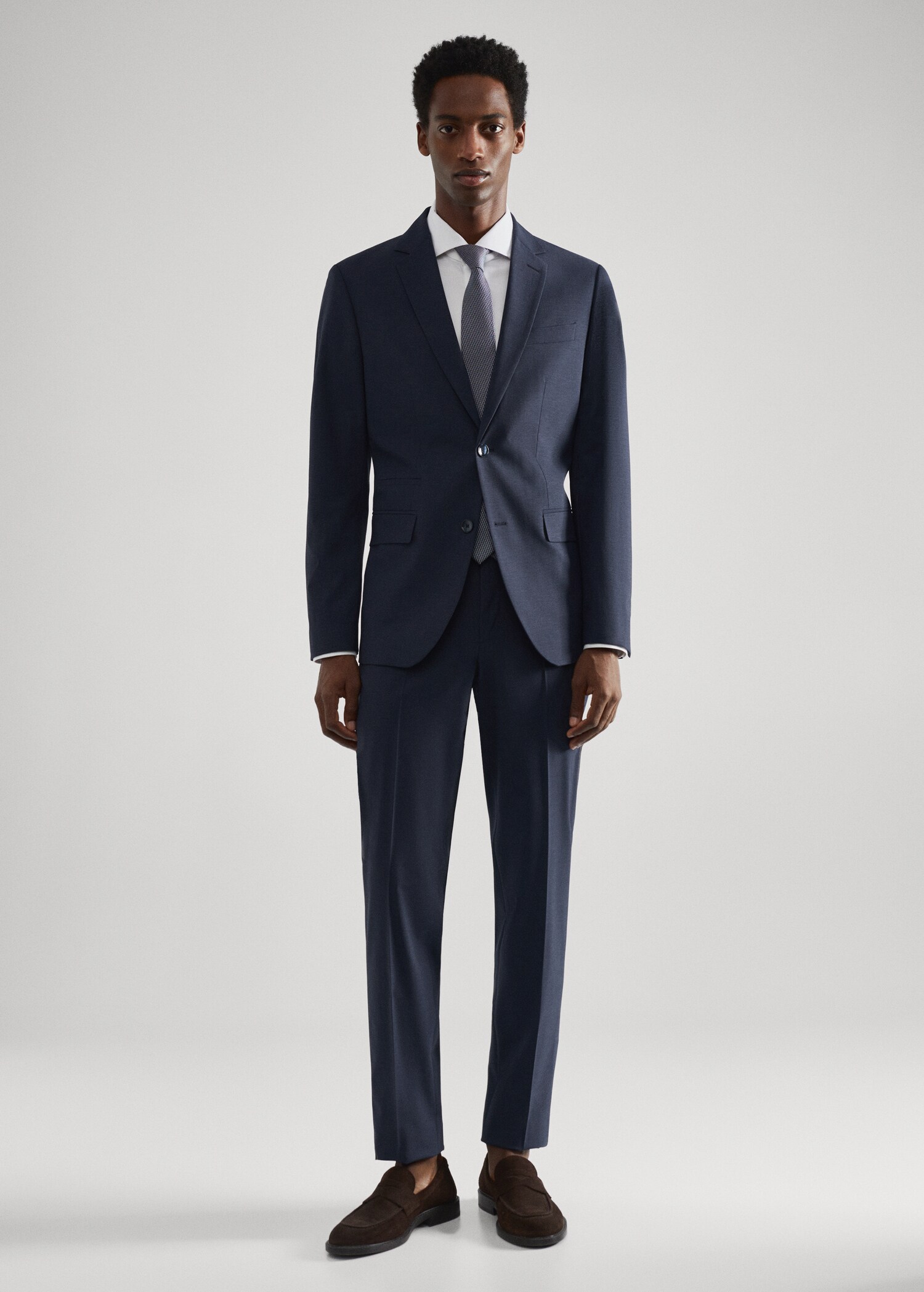 Slim Fit-Anzugjacke aus Wolle - Allgemeine Ansicht