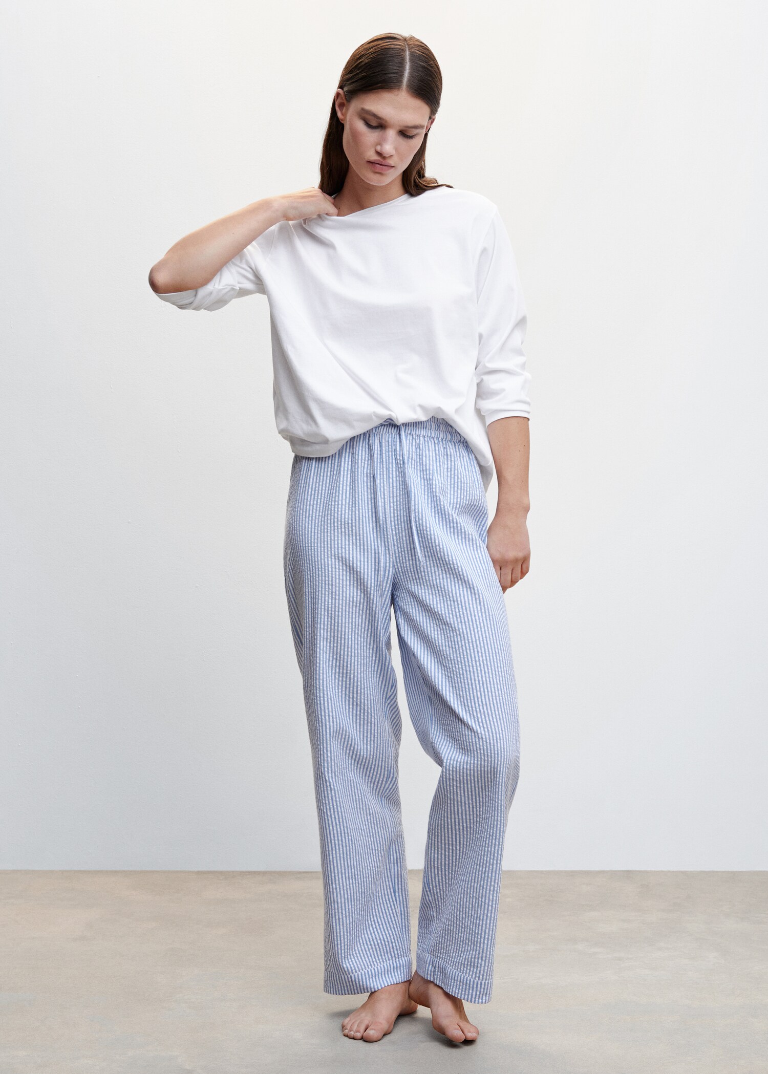 Set katoenen pyjama - Overzichtstekening