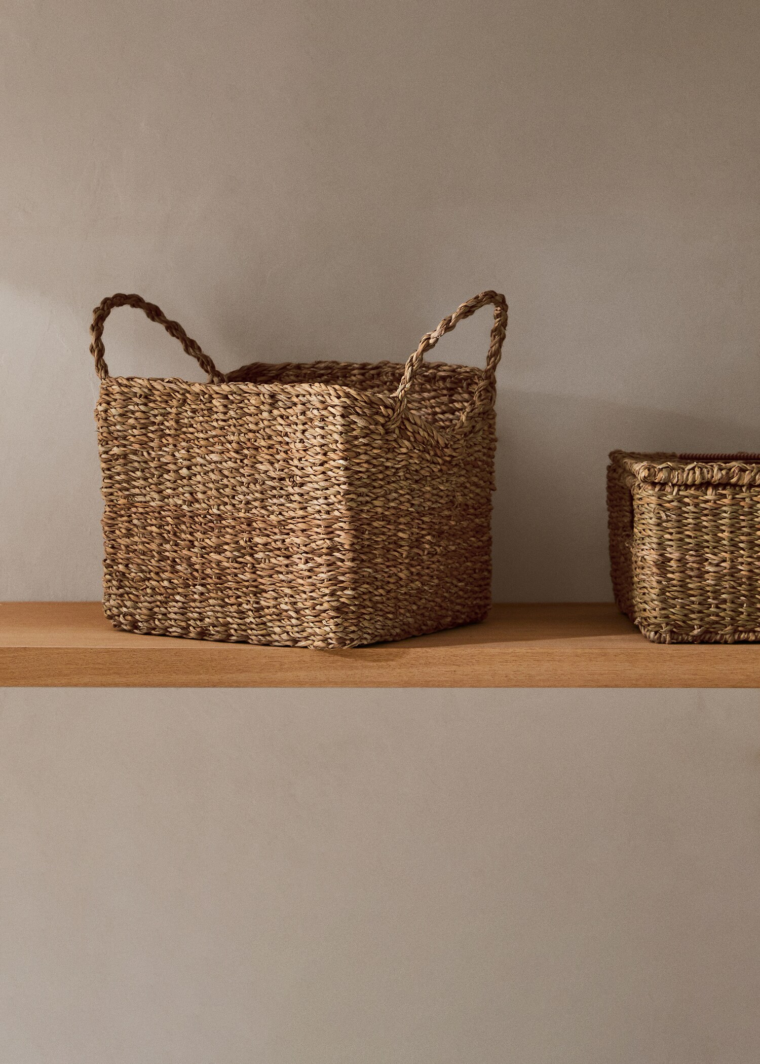 Panier fibres naturelles 30x30 cm  - Plan général